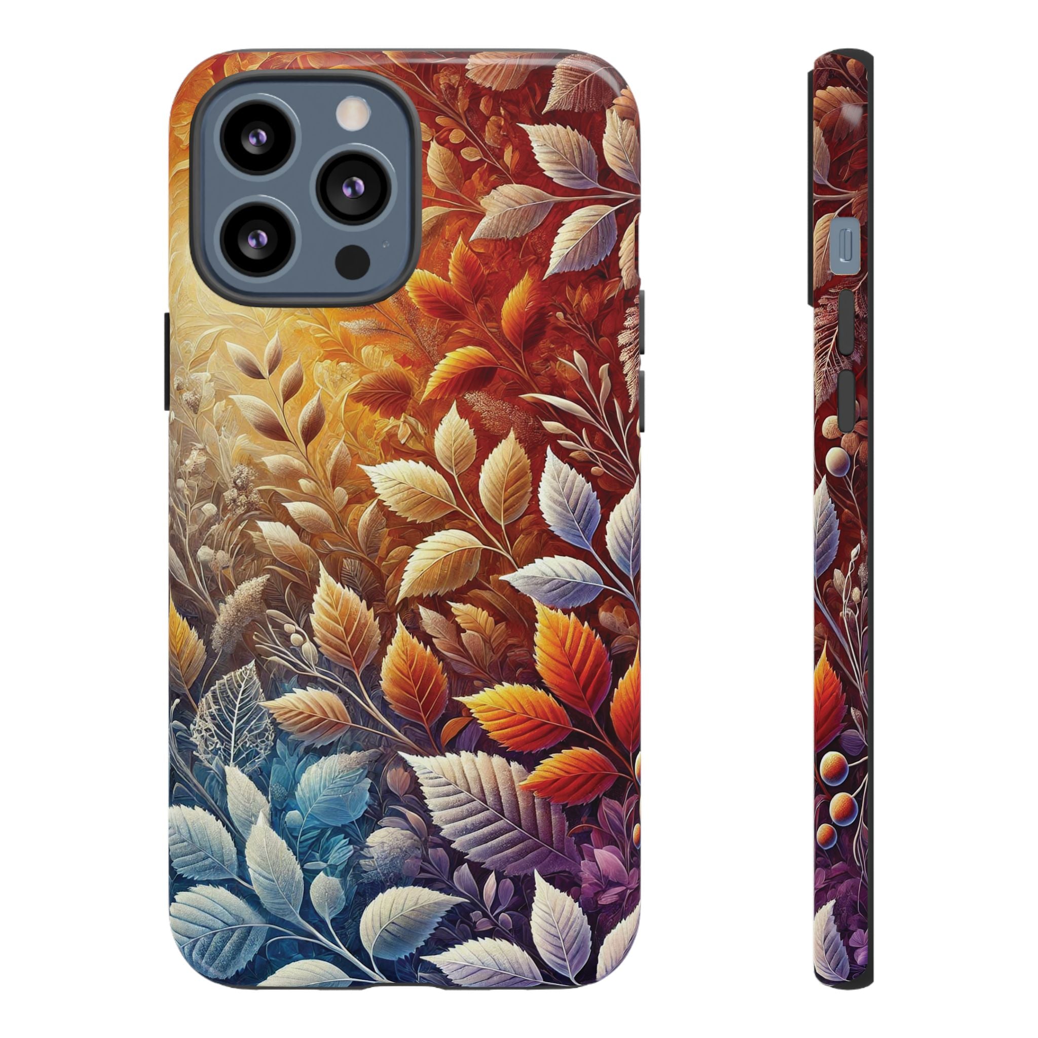 Beautiful Colorful Leaves Phone Case Vibrant Autumn Design for iPhone & Samsung, Durable Protection with Eye Catching Style, Perfect for Nature Lovers & Seasonal Charm Gift for Her