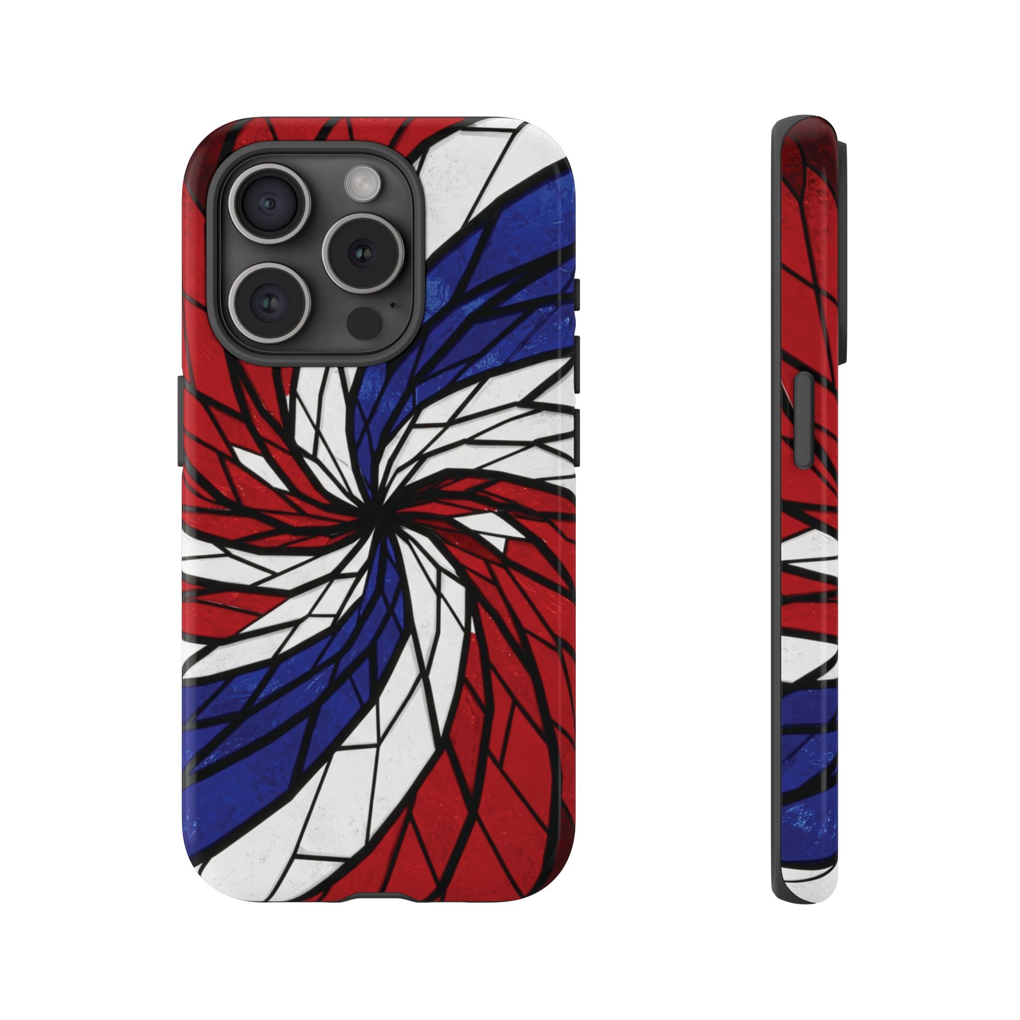 Patriotic Red White & Blue Phone Case – USA Flag Design, Independence Day Gift, Protective Cover for iPhone, Samsung, Pixel