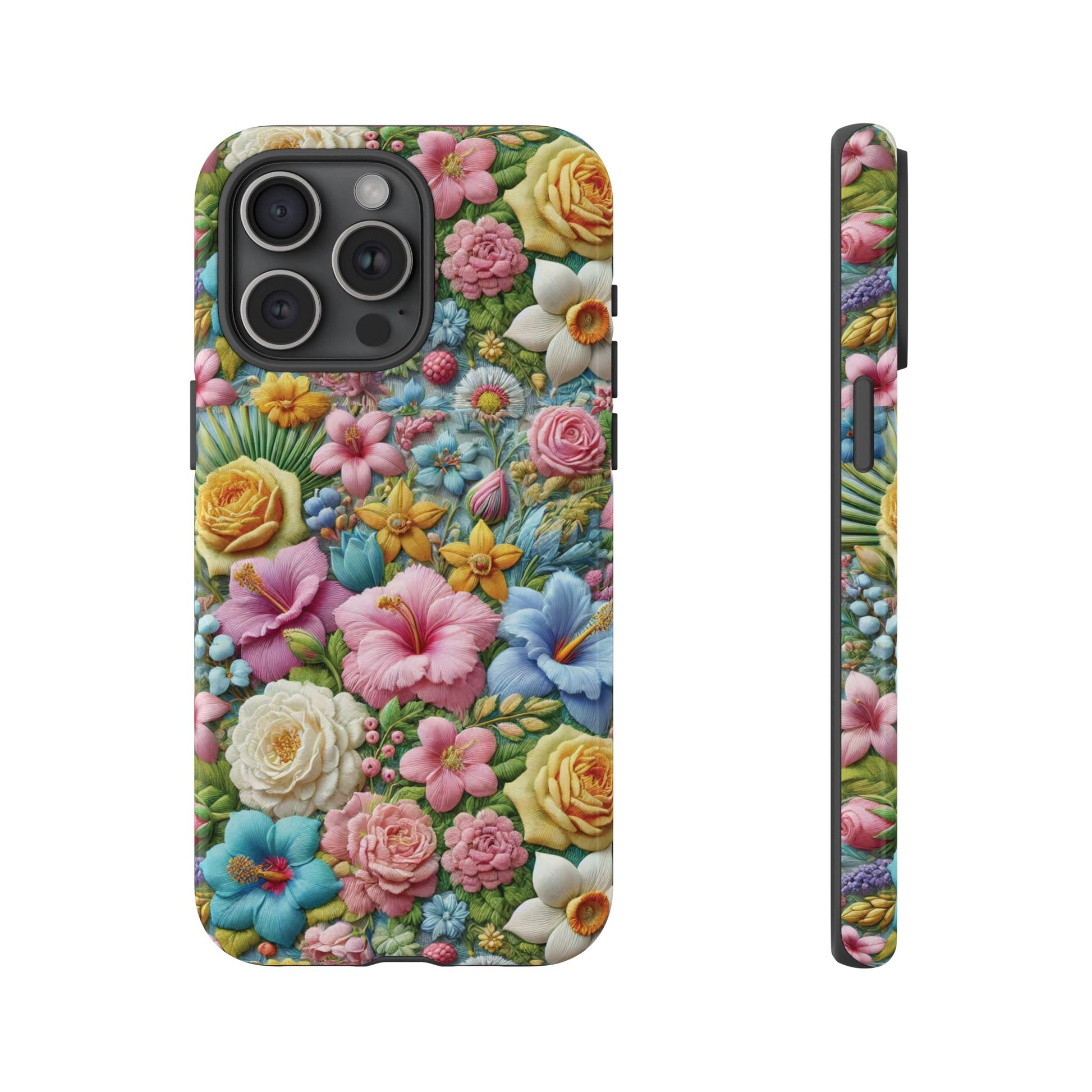 Elegant Pastel Flower Phone Case – Beautiful Floral Design, Durable Protection for Your Device, Stylish and Lightweight, Perfect Gift for Flower Lovers
