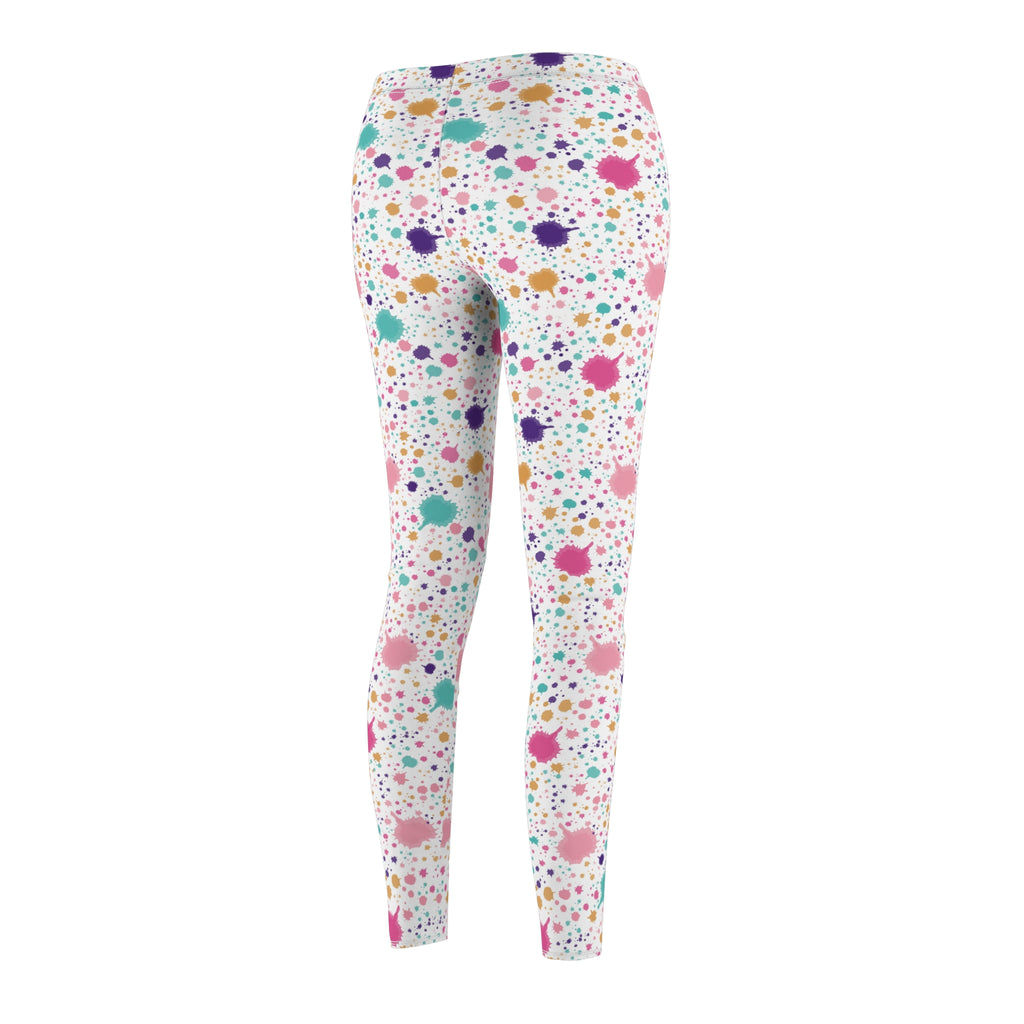 Pastel Abstract Women's Casual Leggings Stylish, Comfortable High-Waisted Yoga Pants for Everyday Wear, Workout, and Lounge – Perfect Gift Idea for Her – Available in Plus Sizes - MRSBYVALLE