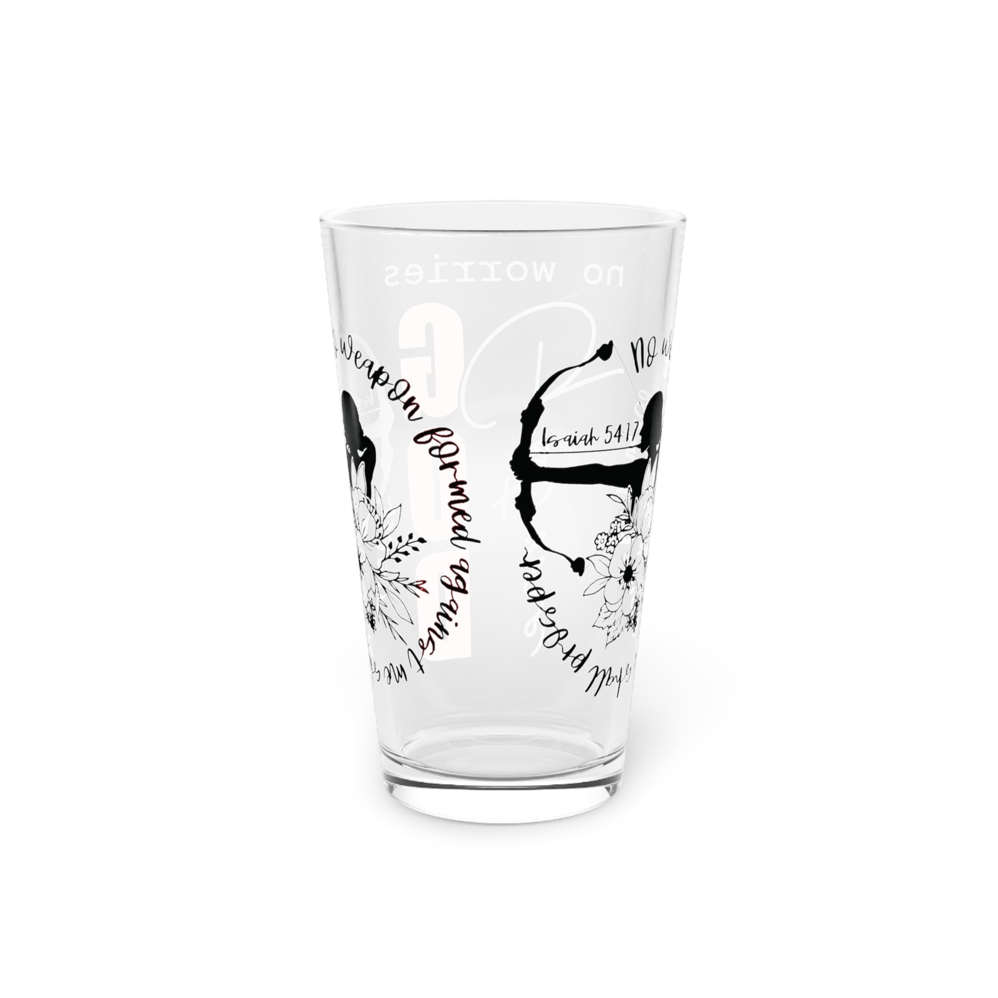 GOD got me 16oz Pint Glass – Christian Glassware for Faith & Inspiration | Perfect for Water, Juice & More – Unique Religious Gift Idea Housewarming