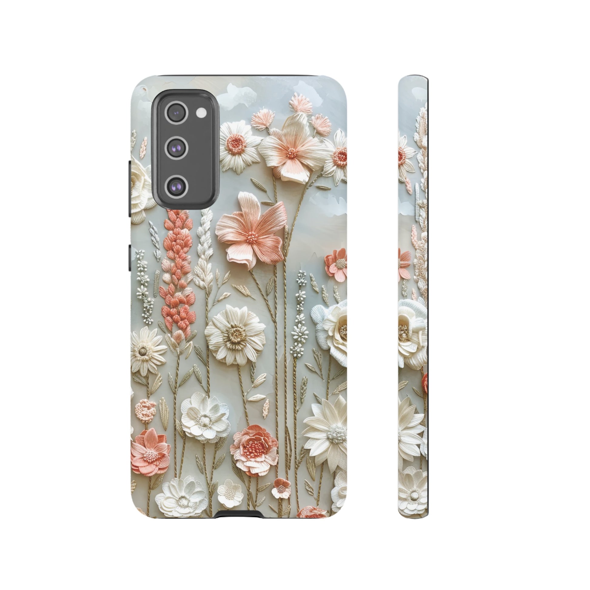 Pastel Wildflowers Protective Phone Case Gift for Her Phone 15, Samsung iPhone Samsung Gift for Her Case iPhone 15, Samsung iPhone Samsung Accessory Gift for Her