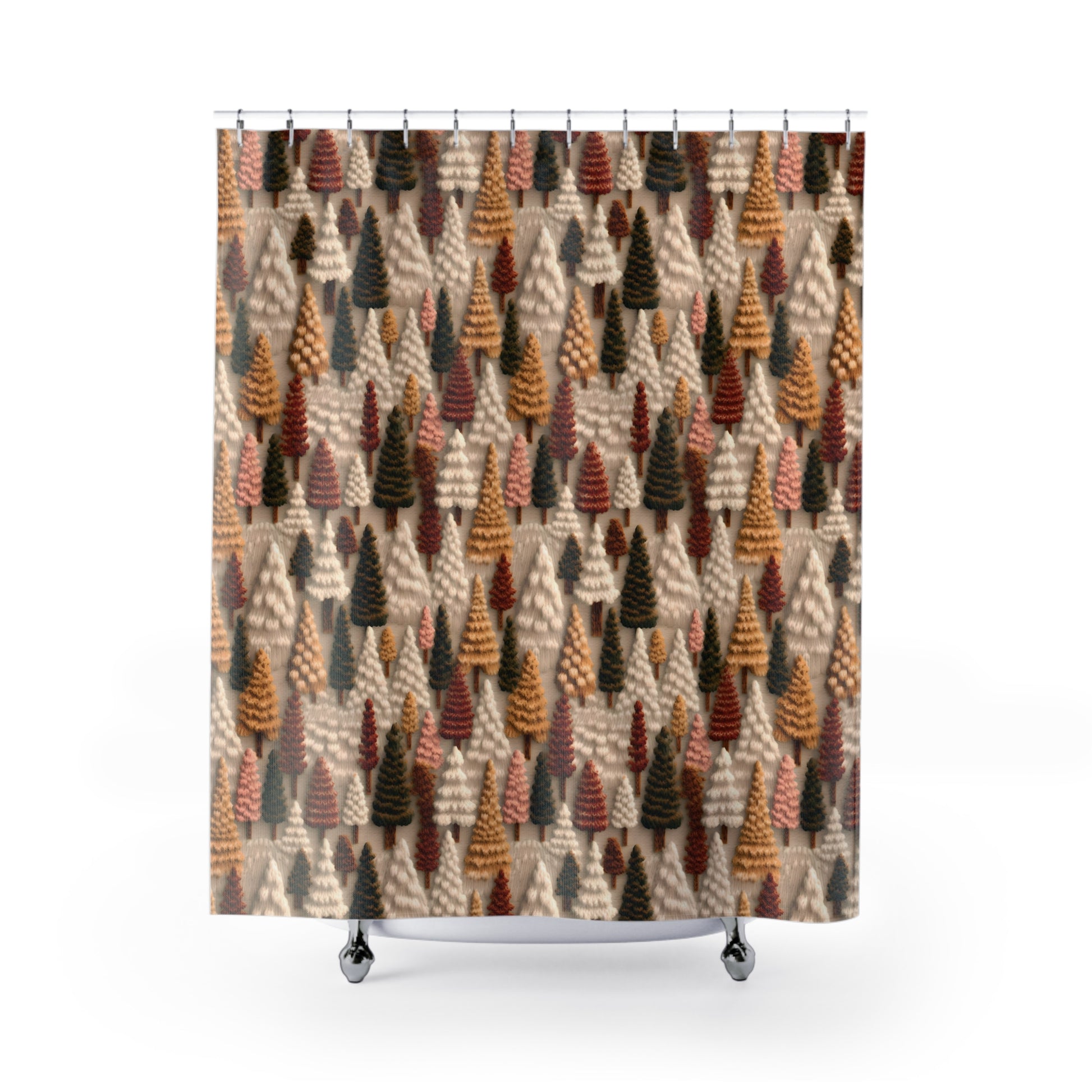Natural Trees Elegant Shower Curtain 71x74 Inches of Serene Blossom for a Sophisticated Bathroom Housewarming Gift New Bathroom Decor Wedding Gift for Mom Bridal Shower Gift Newlywed - MRSBYVALLE