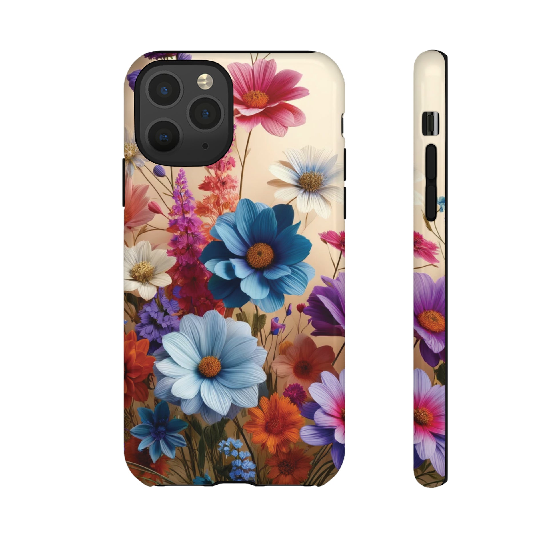 Best Phone Case Floral 3D Illusion Luxury Tough Case Floral Elegant Durable Stylish for Modern Devices iPhone 15, Samsung iPhone Samsung Accessory Gift for Her.