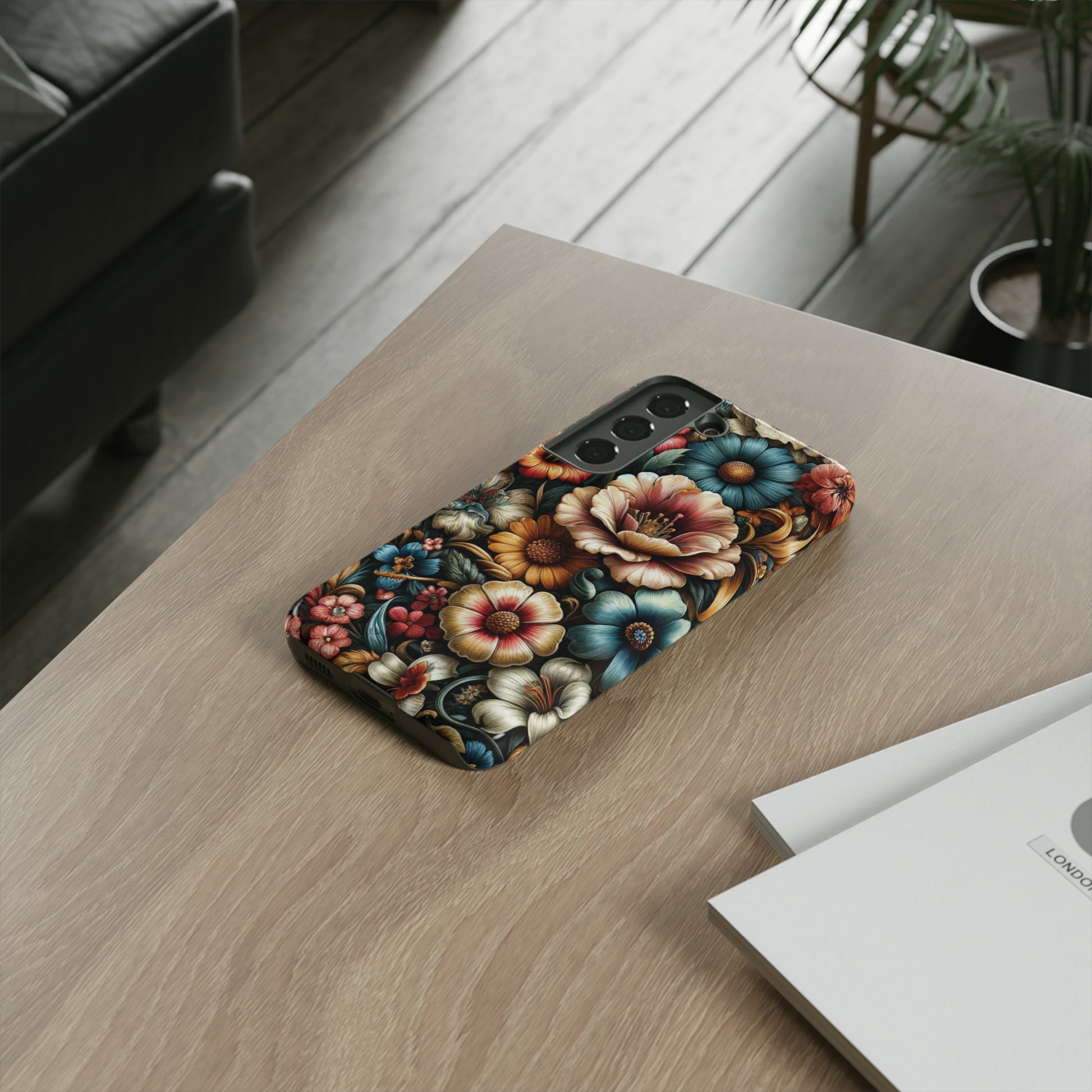 Pastel Floral Design Luxury Phone Tough Case Floral Elegant Durable Stylish for Modern Devices iPhone 15, Samsung iPhone Samsung Accessory Gift for Her.