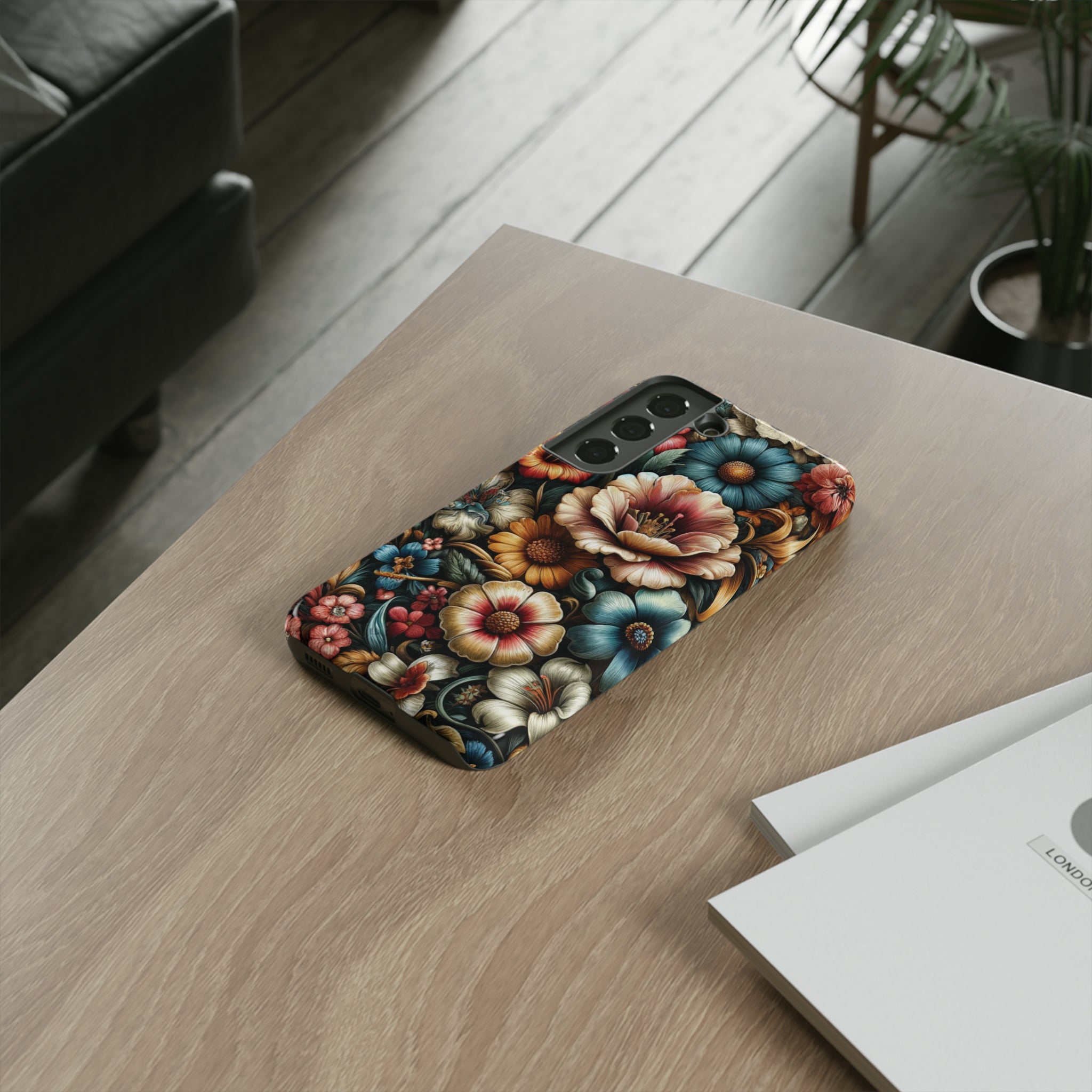 Pastel Floral Design Luxury Phone Tough Case Floral Elegant Durable Stylish for Modern Devices iPhone 15, Samsung iPhone Samsung Accessory Gift for Her.