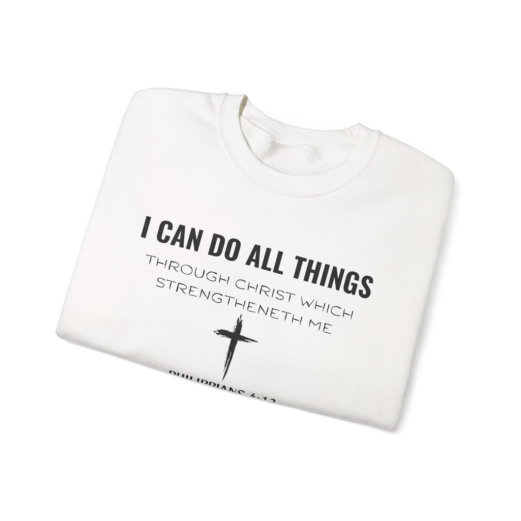 Inspirational Quote Sweatshirt, Unisex Crewneck, Faith Apparel, Perfect Gift for Christians, Cozy Everyday Wear, Bible Verse Design
