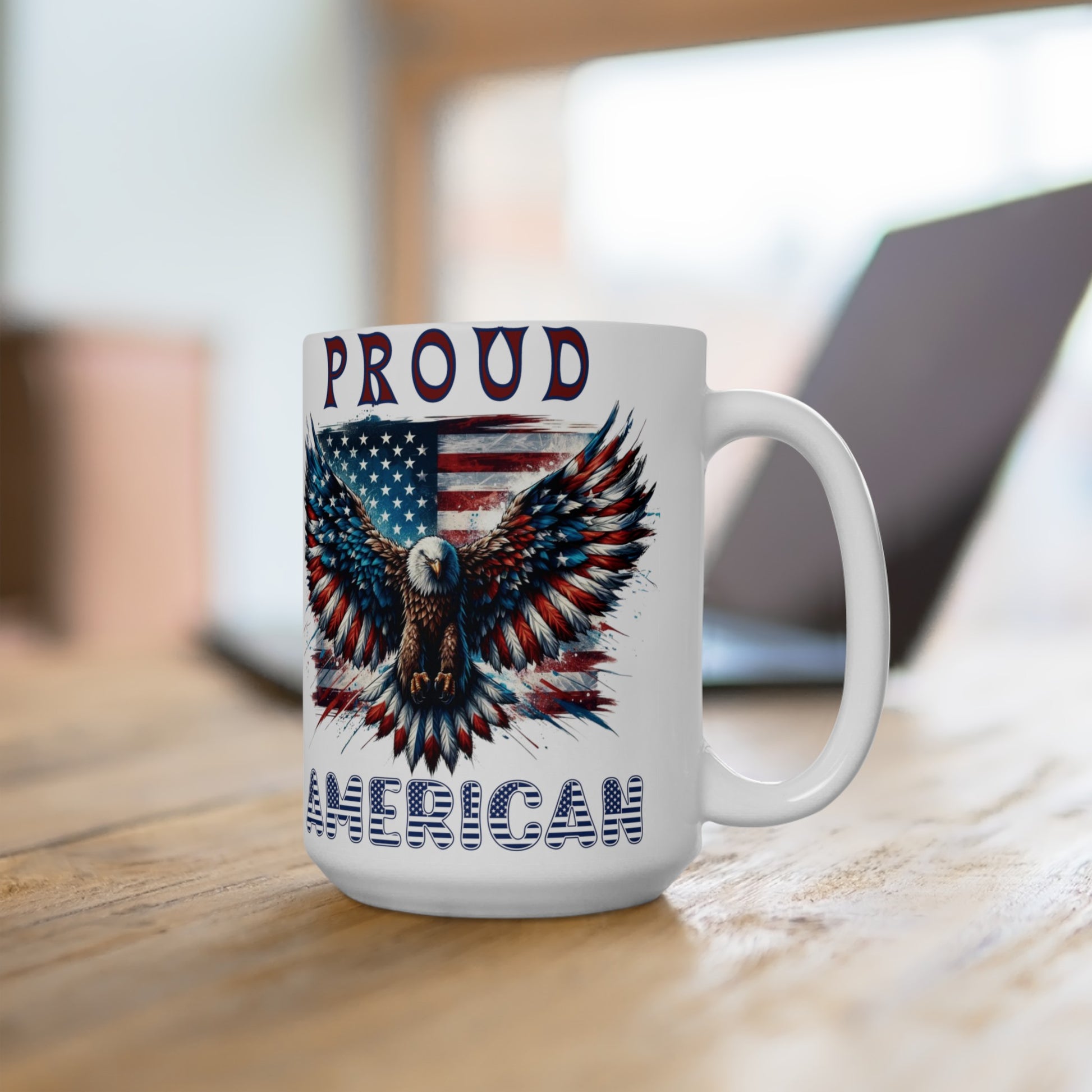 Patriotic American Flag and Eagle Coffee Mug Celebrate Freedom Perfect for Veterans, Patriots, and Proud Americans Ceramic Mug Coffee Ceramic Mugs Perfect for Your Morning Brew - MRSBYVALLE