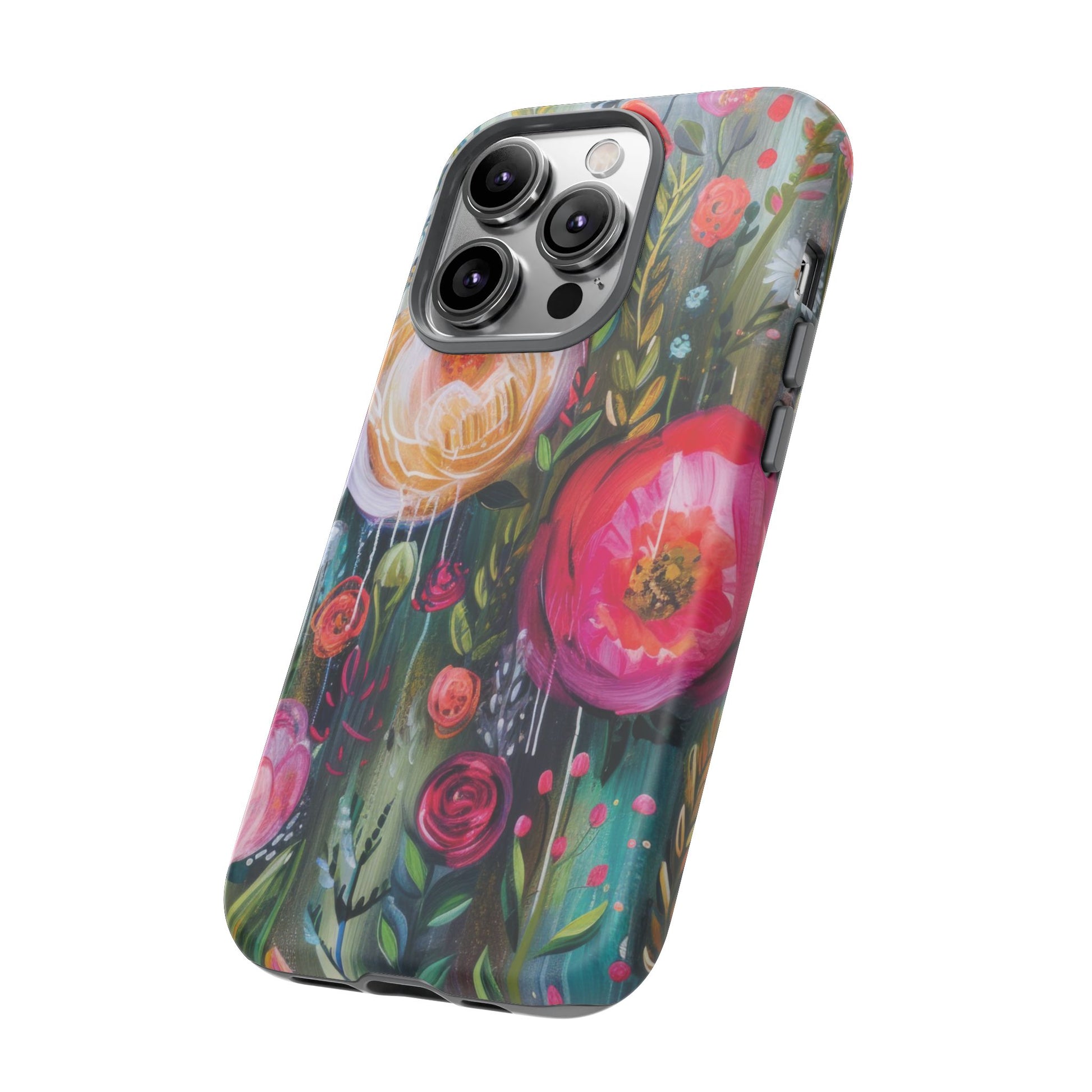 Watercolor Boho Floral Phone Case for iPhone 17 case Samsung, and Pixel | Stylish Protective Cover Gift for Her Perfect for Floral Lover