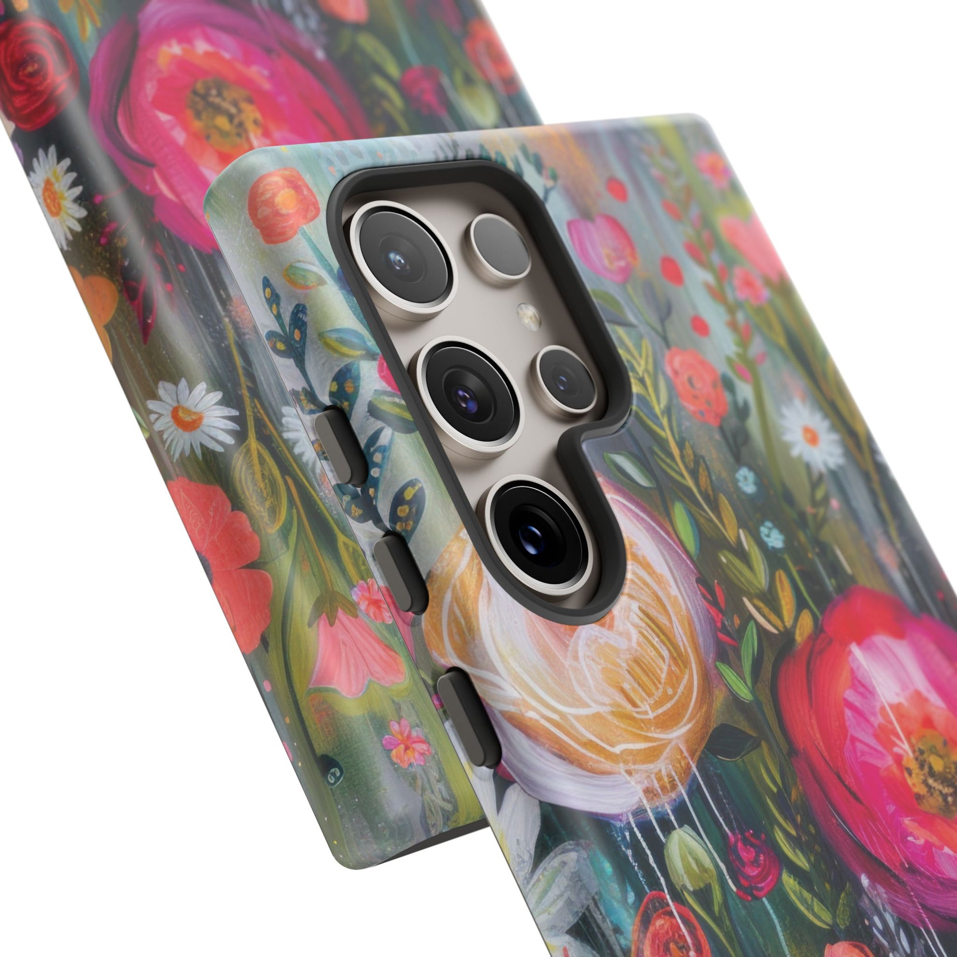 Watercolor Boho Floral Phone Case for iPhone 16 15 14 13 12  21 23 Samsung, and Pixel | Stylish Protective Cover Gift for Her Perfect for Floral Lover
