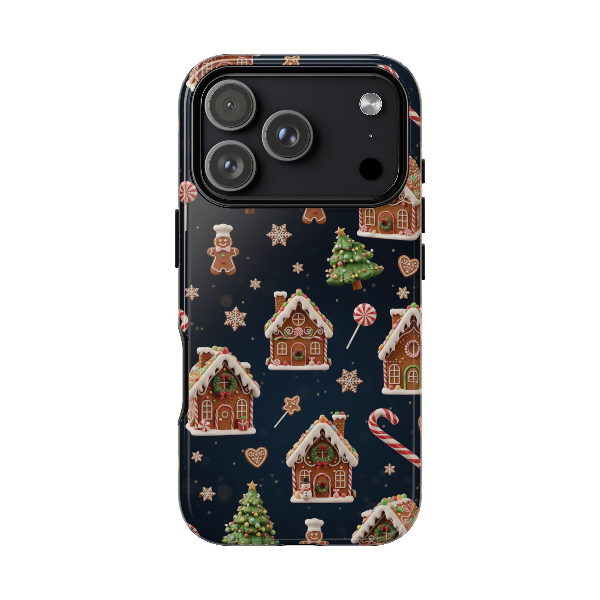 3D Gingerbread House Christmas Phone Case | Premium Holiday Gift Cover for iPhone 17, iPhone, and Samsung Galaxy Gift for Her or Him