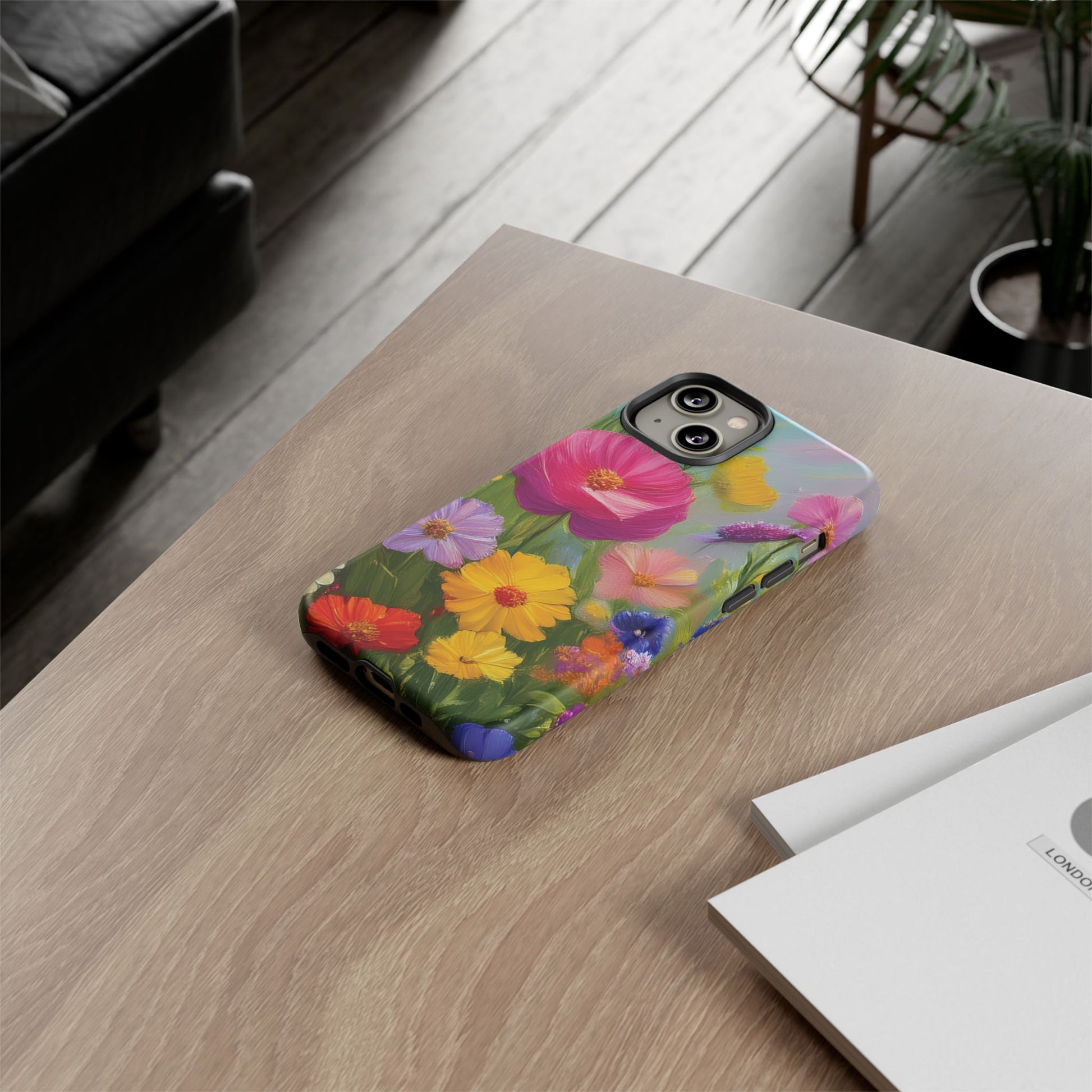 Vibrant Wildflower Painting Phone Case Hand-Painted Floral Art Design | Bright Nature-Inspired Cover | Perfect Gift for Flower Lovers iPhone & Galaxy