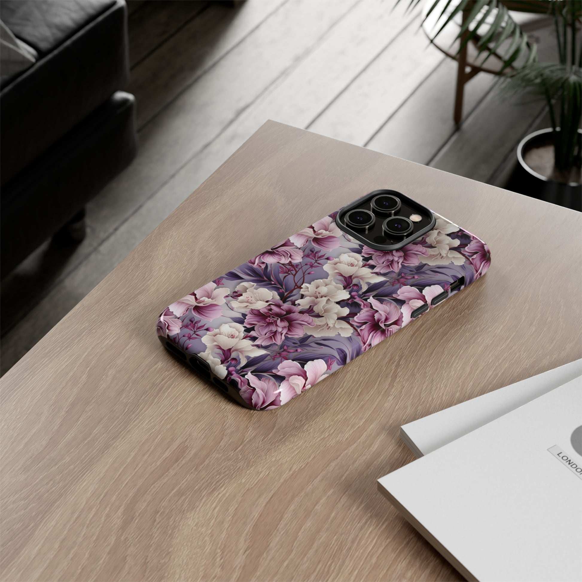 Lavender Flowers Protective Phone Case Gift for Her Phone 15, Samsung iPhone Samsung Gift for Her Case iPhone 15, Samsung