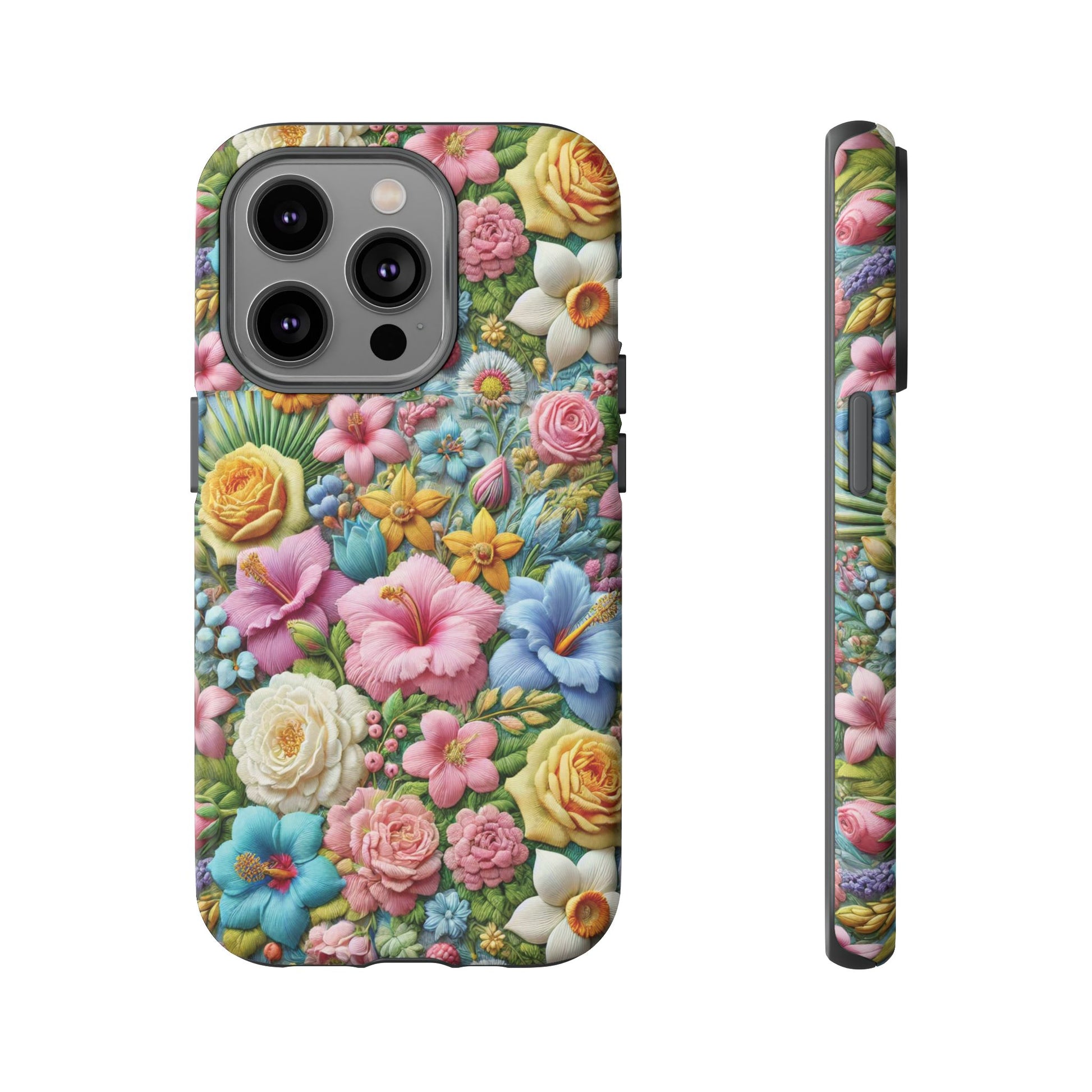 Elegant Pastel Flower Phone Case – Beautiful Floral Design, Durable Protection for Your Device, Stylish and Lightweight, Perfect Gift for Flower Lovers