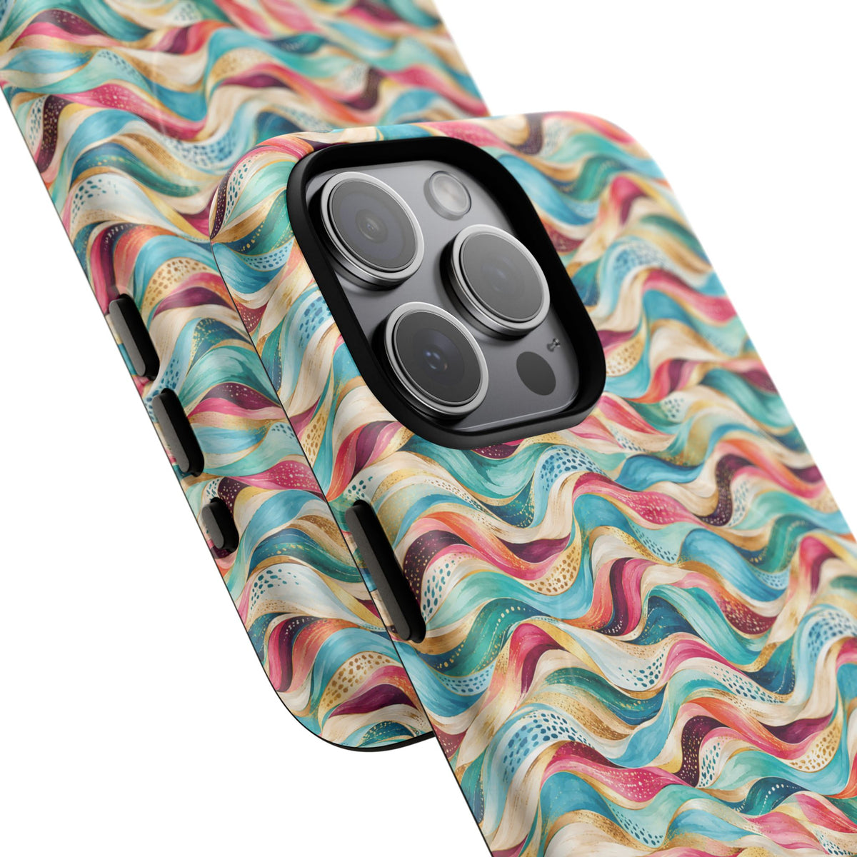 Colorful Wave MagSafe Tough Phone Case