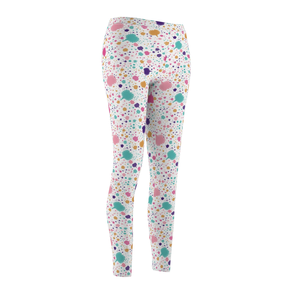 Pastel Abstract Women's Casual Leggings Stylish, Comfortable High-Waisted Yoga Pants for Everyday Wear, Workout, and Lounge – Perfect Gift Idea for Her – Available in Plus Sizes - MRSBYVALLE