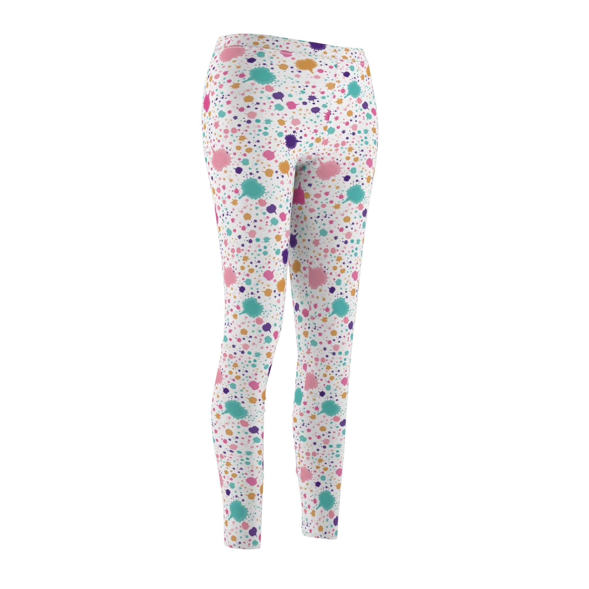 Pastel Abstract Women's Casual Leggings Stylish, Comfortable High-Waisted Yoga Pants for Everyday Wear, Workout, and Lounge – Perfect Gift Idea for Her – Available in Plus Sizes - MRSBYVALLE