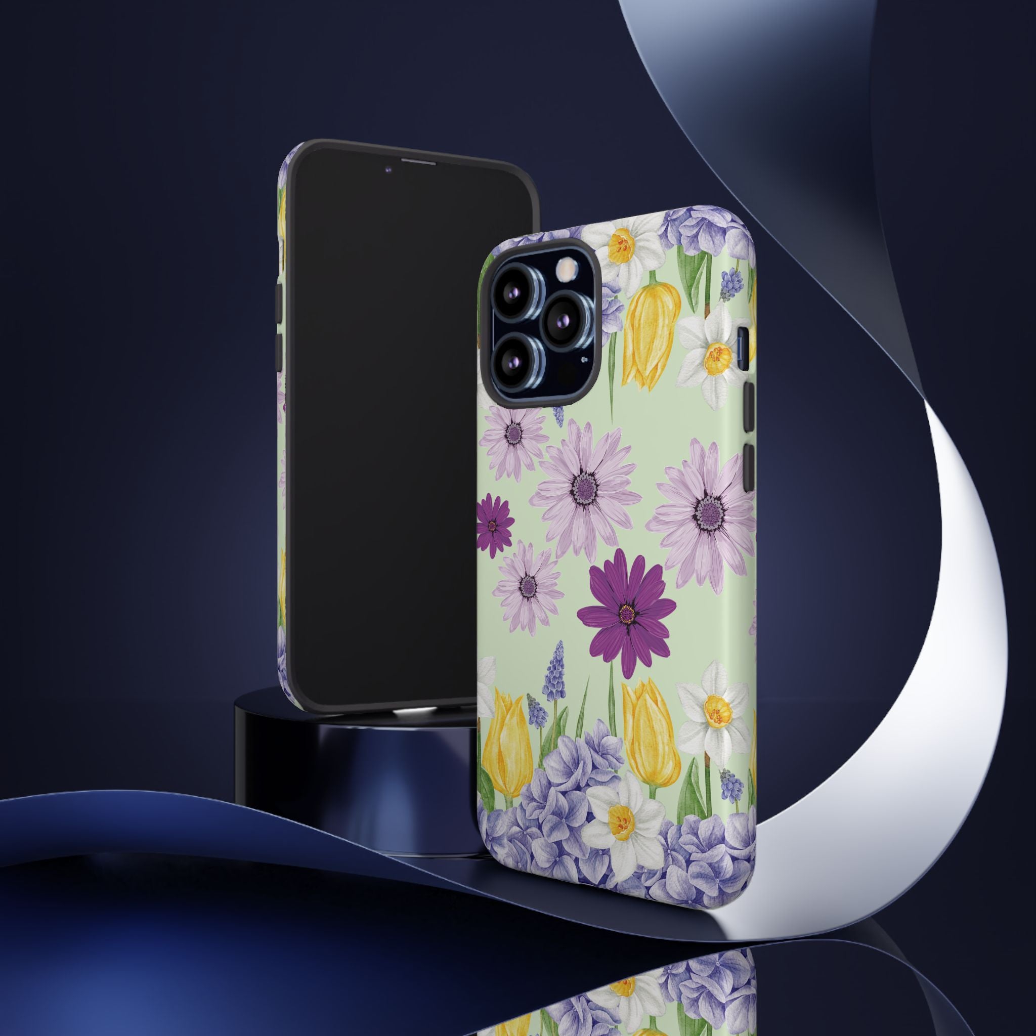 Lavender Yellow Flower Phone Case – Stylish Protective Cover for iPhone & Samsung, Botanical Design, Perfect Gift for Spring & Everyday Elegance
