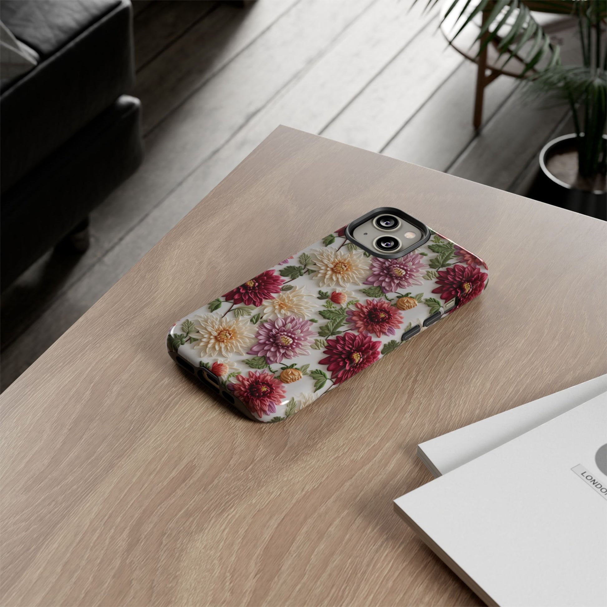 Floral Fall Phone Case for iPhone 16 pro15 14 13 12  21 23 Samsung, and Pixel | Stylish Protective Cover Gift for Her Perfect for Floral Lover - MRSBYVALLE