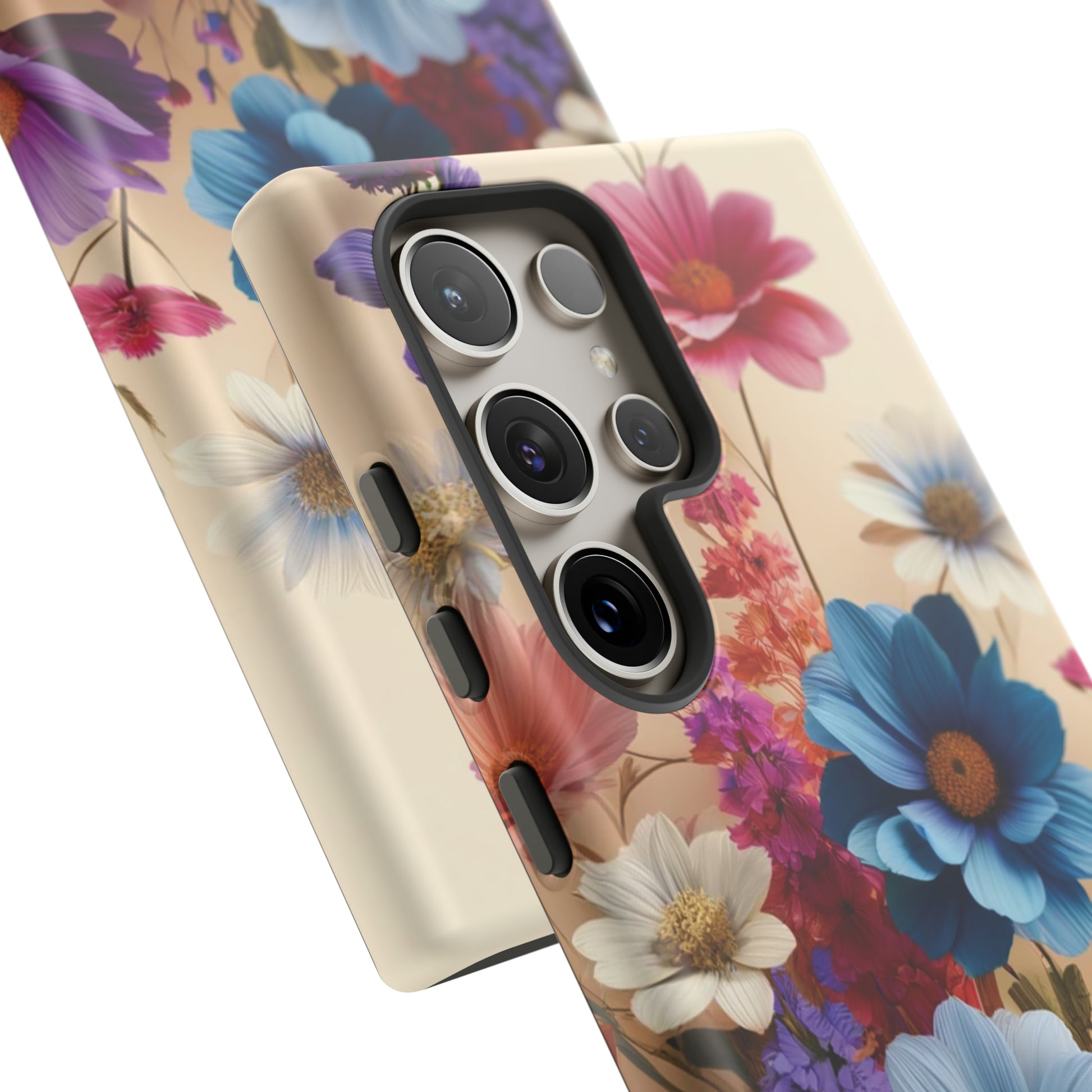 Best Phone Case Floral 3D Illusion Luxury Tough Case Floral Elegant Durable Stylish for Modern Devices iPhone 15, Samsung iPhone Samsung Accessory Gift for Her.