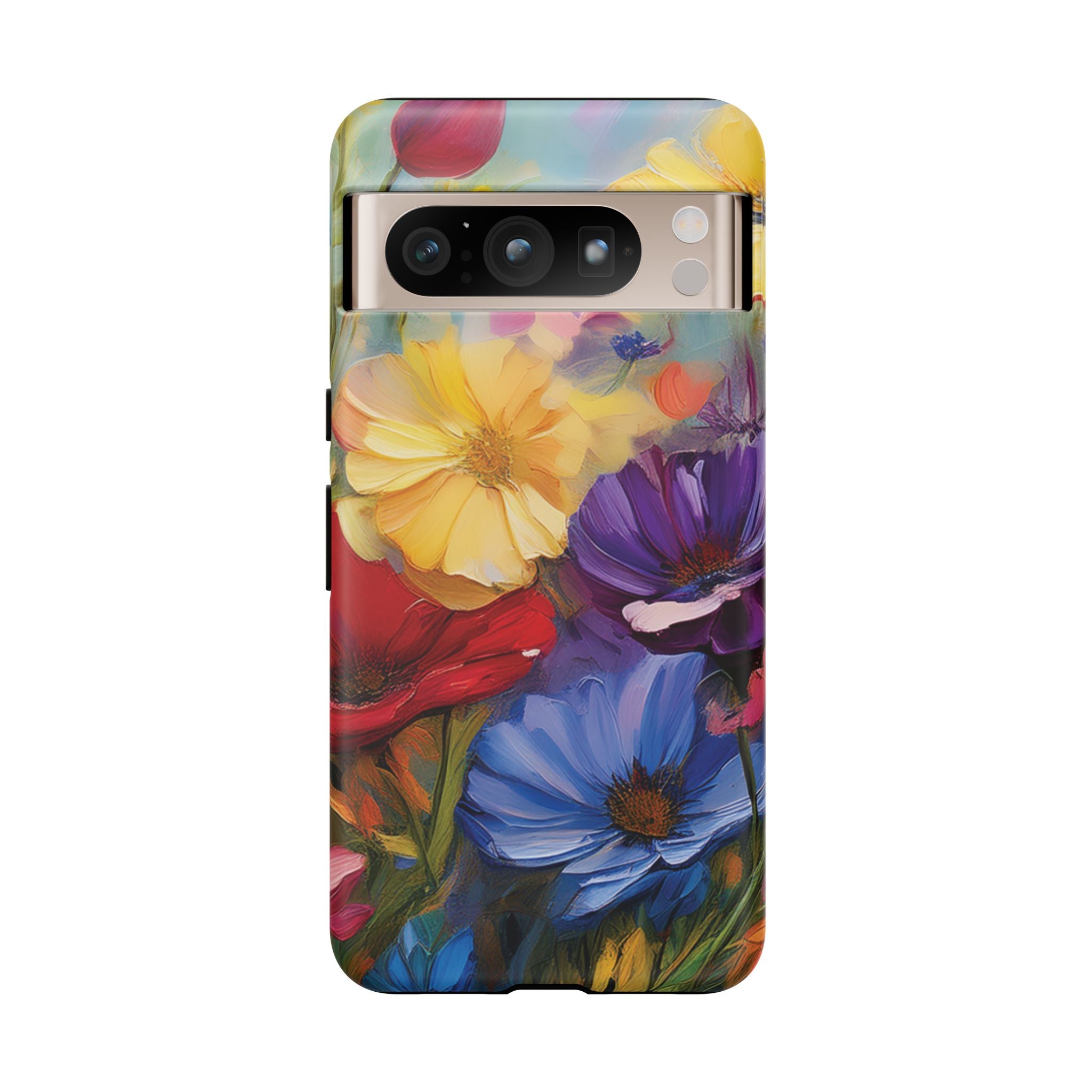 Bold Wildflower Phone Case Bright Hand-Painted Floral Art Vibrant Botanical Design for iPhone & Samsung | Trendy Nature Lover Gift Phone  Galaxy