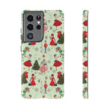 1950s Vintage Phone Case - Retro Christmas Design | Unique Holiday Protection for Your Device | Stylish & Durable Cover Gift for Her Phone 15, Samsung iPhone Samsung Accessory Gift for Her