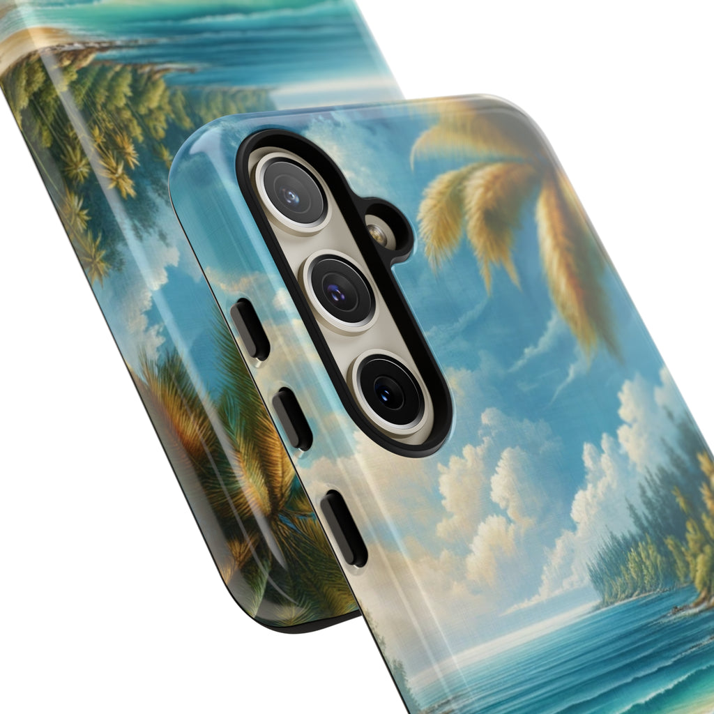 Coastal Serenity Ocean Beach View Protective Phone Case Gift for Her Phone 15, Samsung iPhone Samsung Gift for Her Case iPhone 15, Samsung iPhone Samsung Accessory Gift for Her.