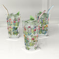 Best Beautiful Wildflower 16 oz Pint Glass Floral Design for Refreshing Drinks Perfect for Home Bars, Parties, and Everyday and Durable Perfect for Parties - MRSBYVALLE