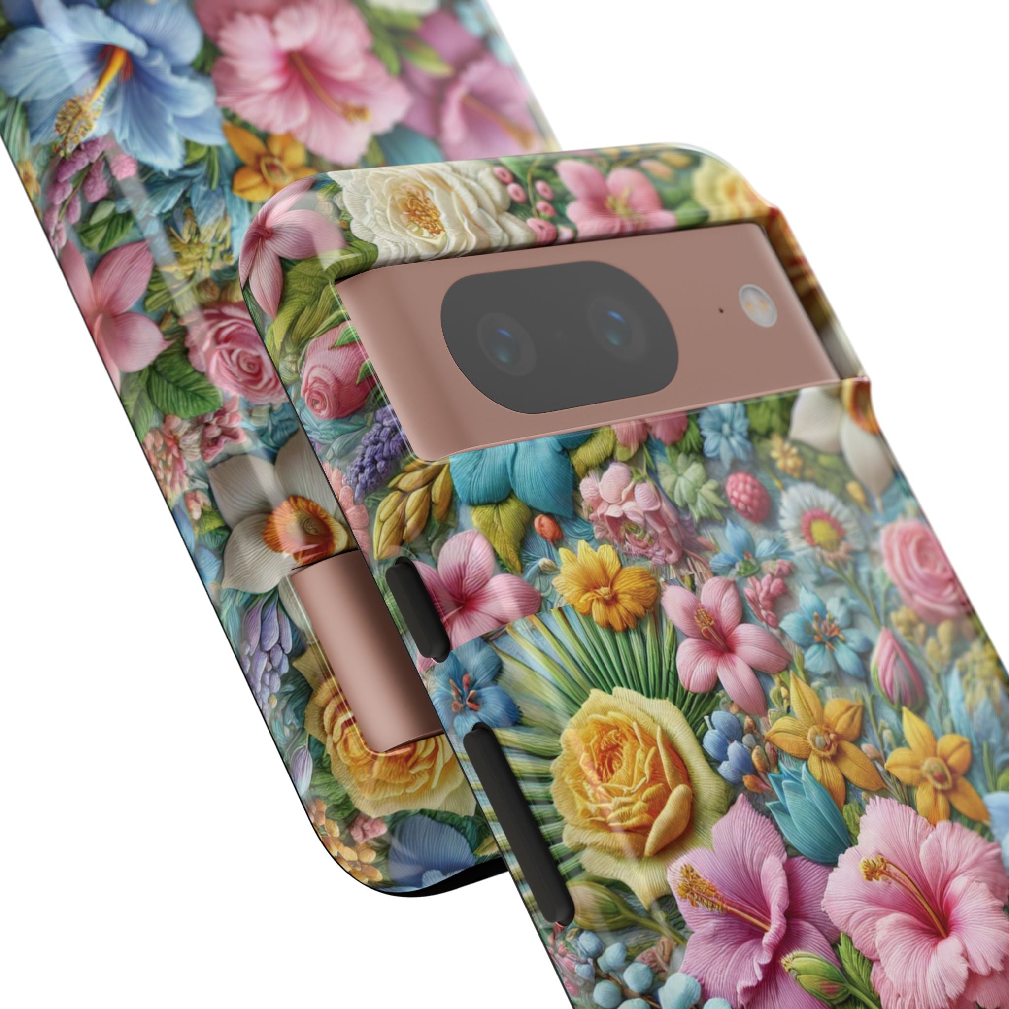 Elegant Pastel Flower Phone Case – Beautiful Floral Design, Durable Protection for Your Device, Stylish and Lightweight, Perfect Gift for Flower Lovers