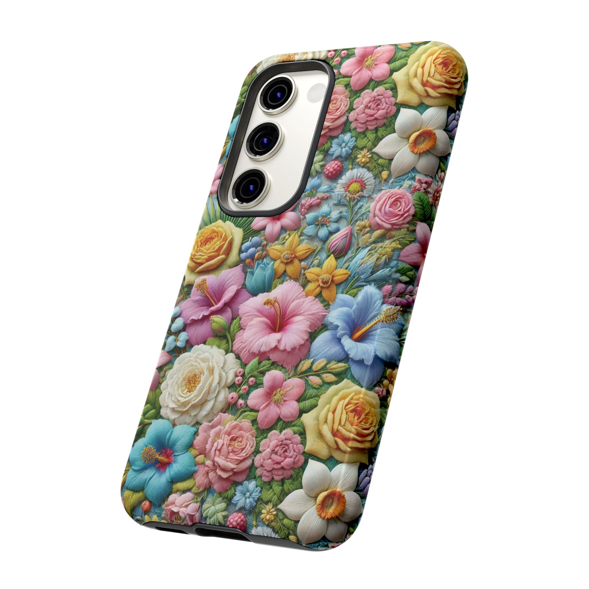 Elegant Pastel Flower Phone Case – Beautiful Floral Design, Durable Protection for Your Device, Stylish and Lightweight, Perfect Gift for Flower Lovers