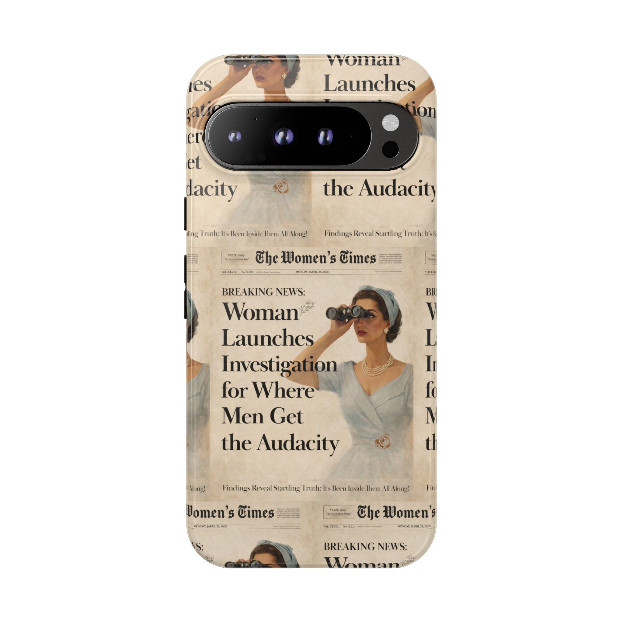 Funny Vintage Sarcastic Women Phone Case | Retro Sarcasm Text Design