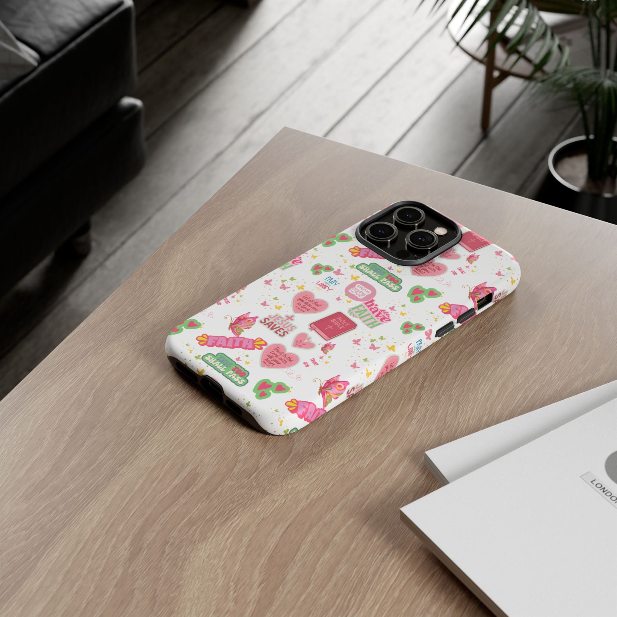 Carry Your Faith Everywhere | Christian Tough Phone Case with Bible Verse or Affirmation | Protective, Inspirational Gift for Christians