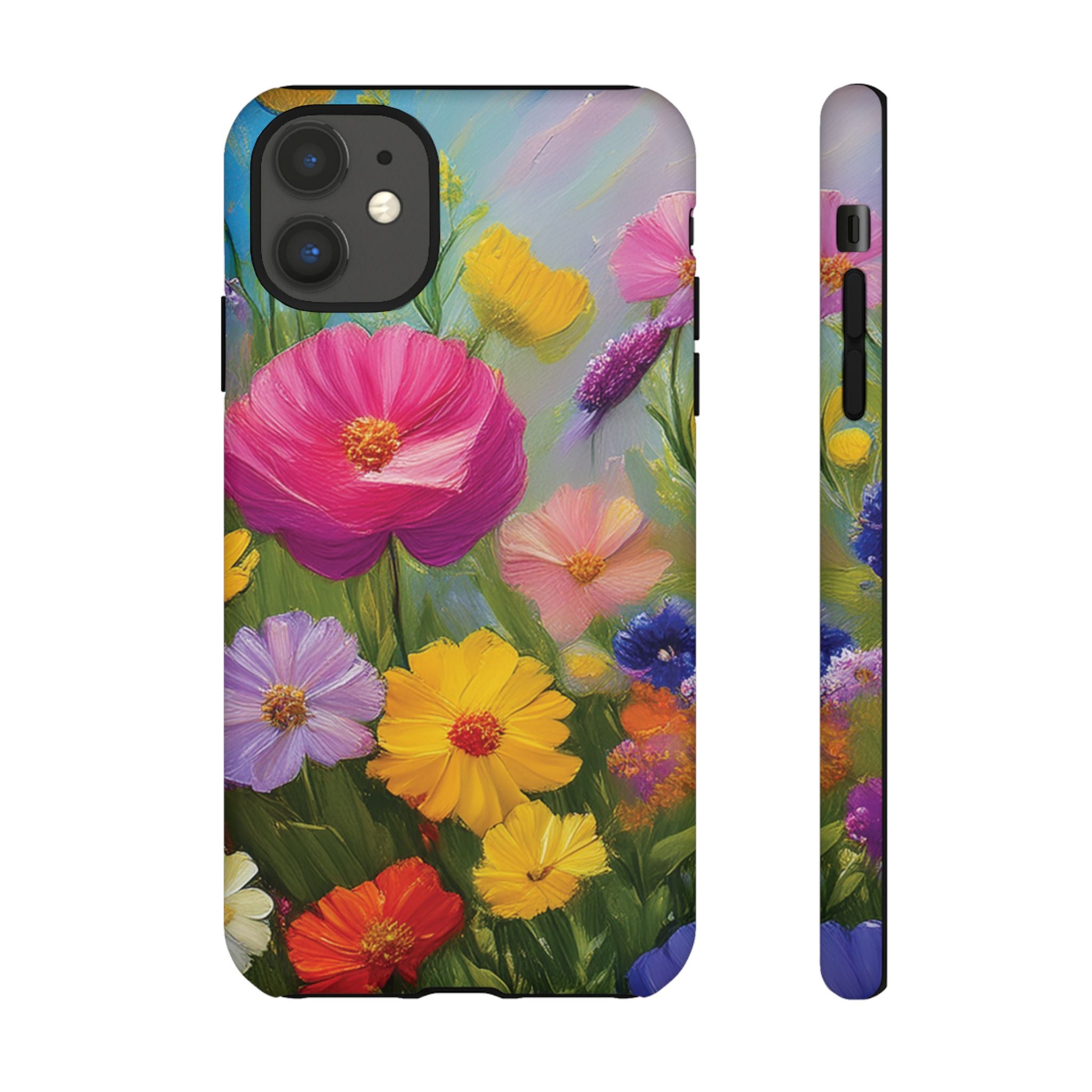 Vibrant Wildflower Painting Phone Case Hand-Painted Floral Art Design | Bright Nature-Inspired Cover | Perfect Gift for Flower Lovers iPhone & Galaxy