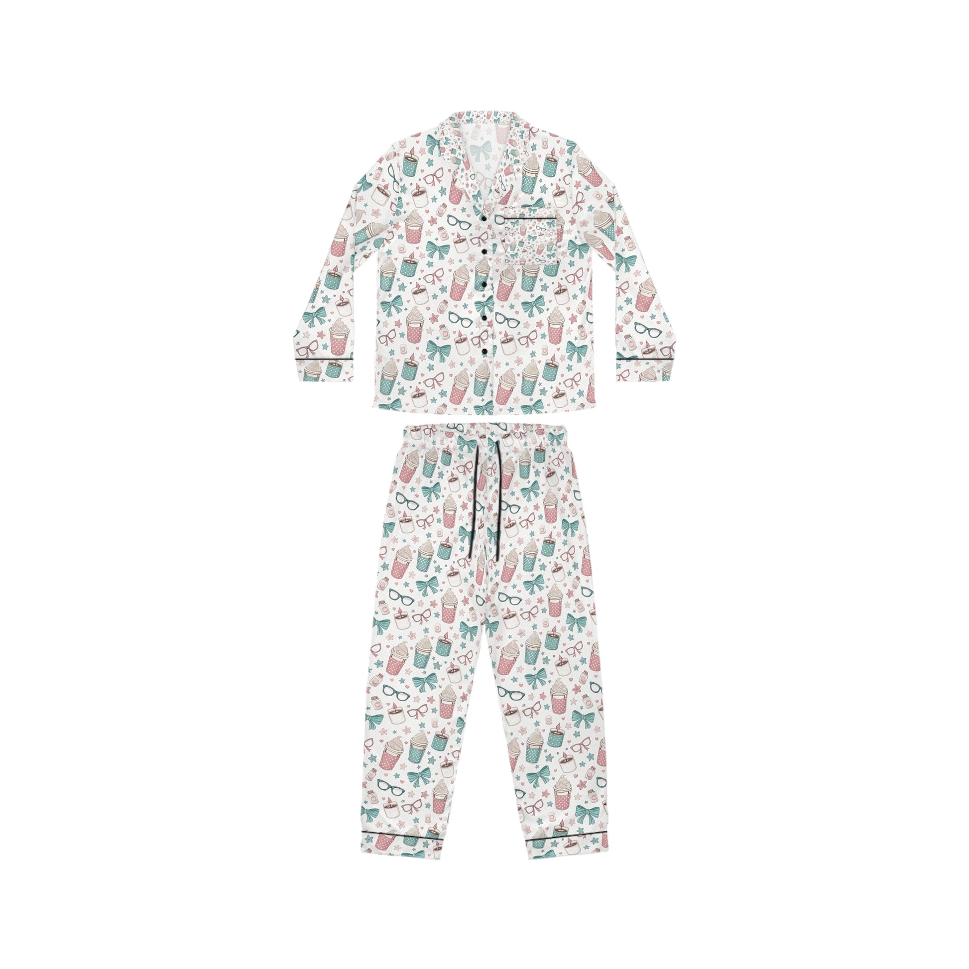Luxury Women’s Satin Pajamas – Soft Silk-Feel Sleepwear & Chic Loungewear Set Christmas Gift,  Christmas Morning Outfit Perfect Gift