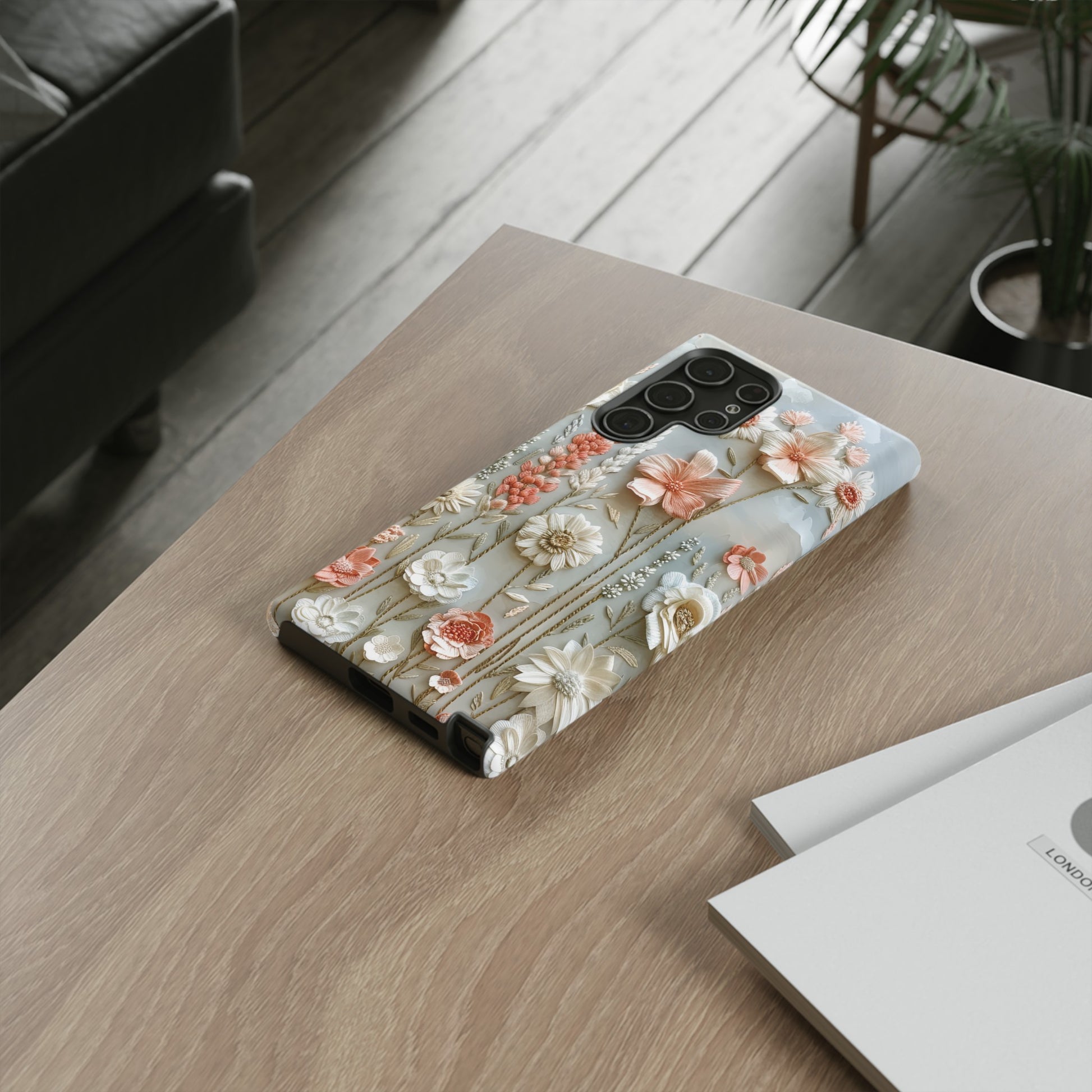 Pastel Wildflowers Protective Phone Case Gift for Her Phone 15, Samsung iPhone Samsung Gift for Her Case iPhone 15, Samsung iPhone Samsung Accessory Gift for Her