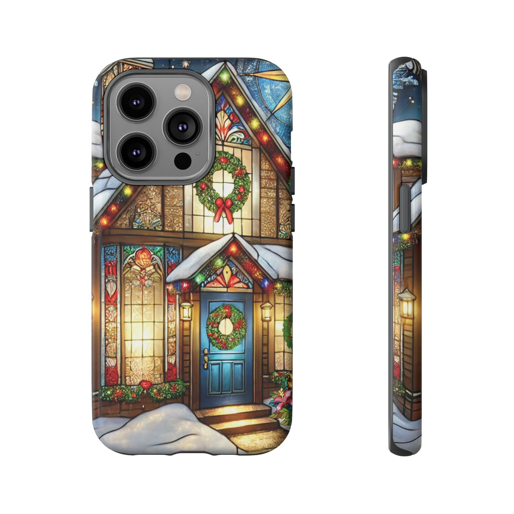 Phone Case - Stain Glass Christmas Unique Holiday Protection Gift for Her