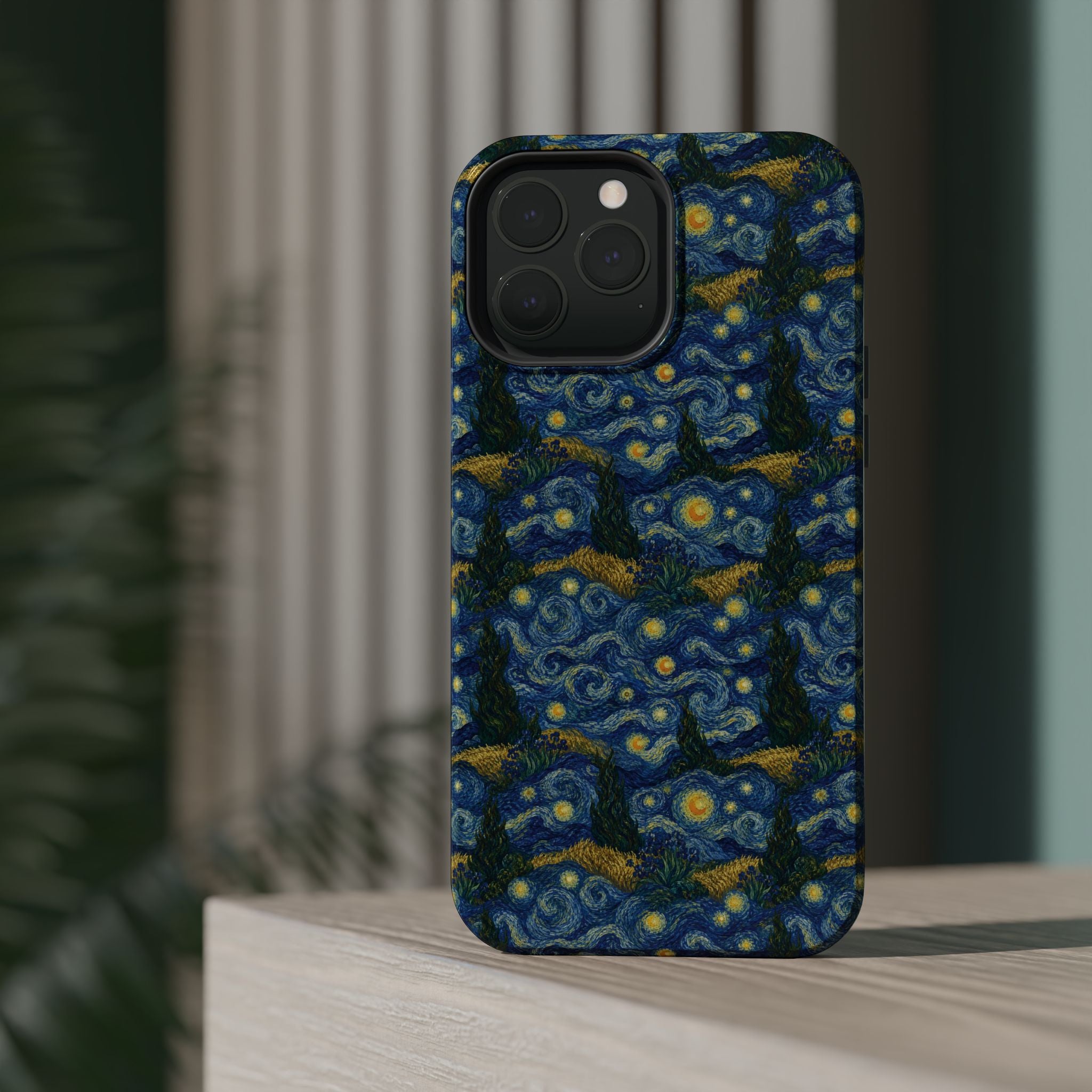 Van Gogh Illusion Magnetic Phone Case — Elegant Impact‑Resistant Art Lover Design