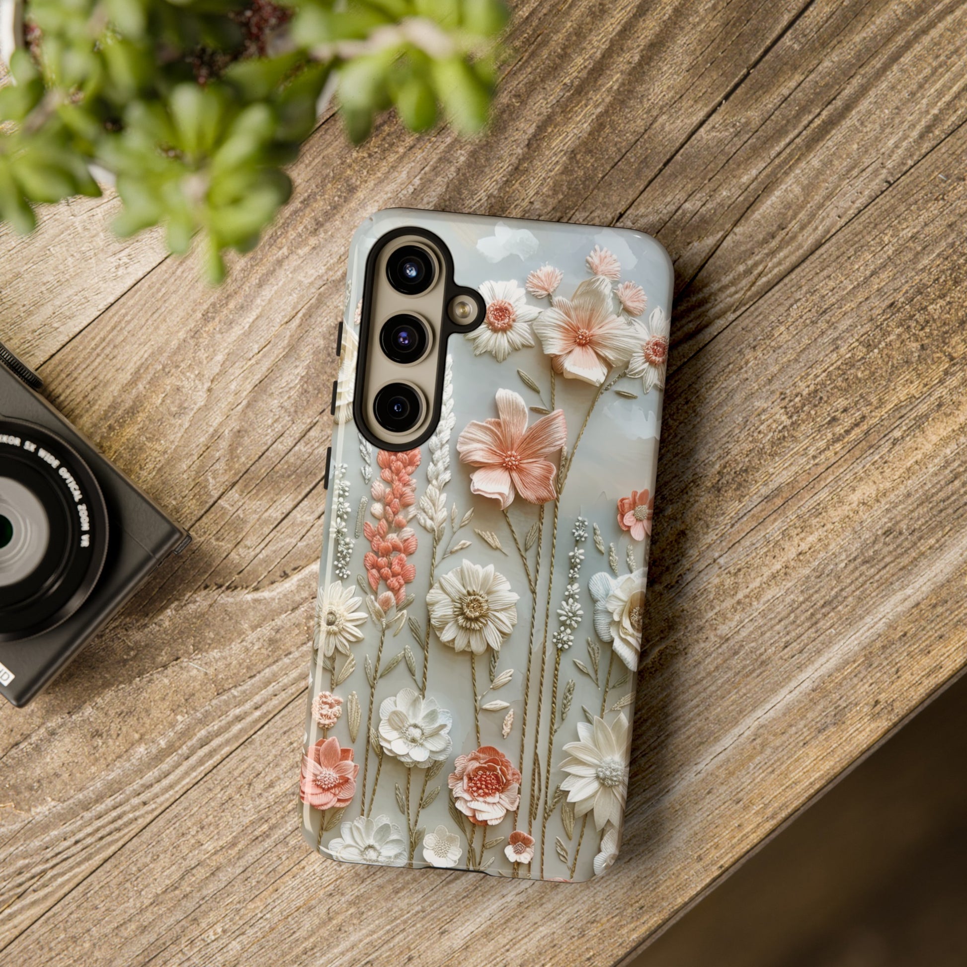 Pastel Wildflowers Protective Phone Case Gift for Her Phone 15, Samsung iPhone Samsung Gift for Her Case iPhone 15, Samsung iPhone Samsung Accessory Gift for Her
