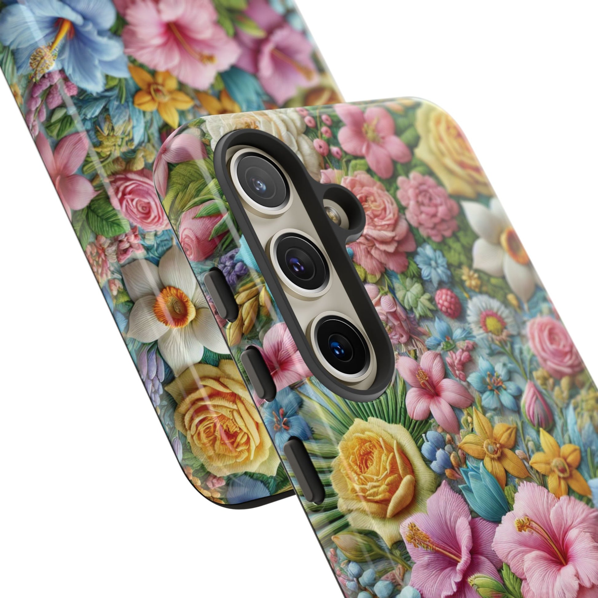 Elegant Pastel Flower Phone Case – Beautiful Floral Design, Durable Protection for Your Device, Stylish and Lightweight, Perfect Gift for Flower Lovers
