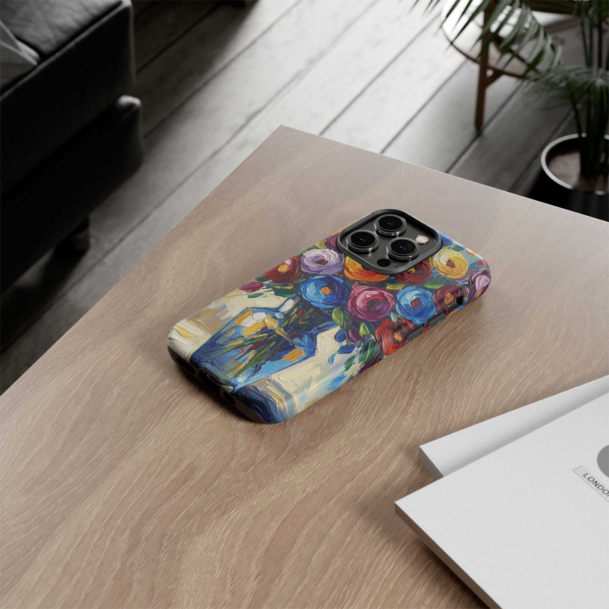 Floral Luxury Oil Painting Illusion Tough Case — Floral Art Phone Case for Art Lovers