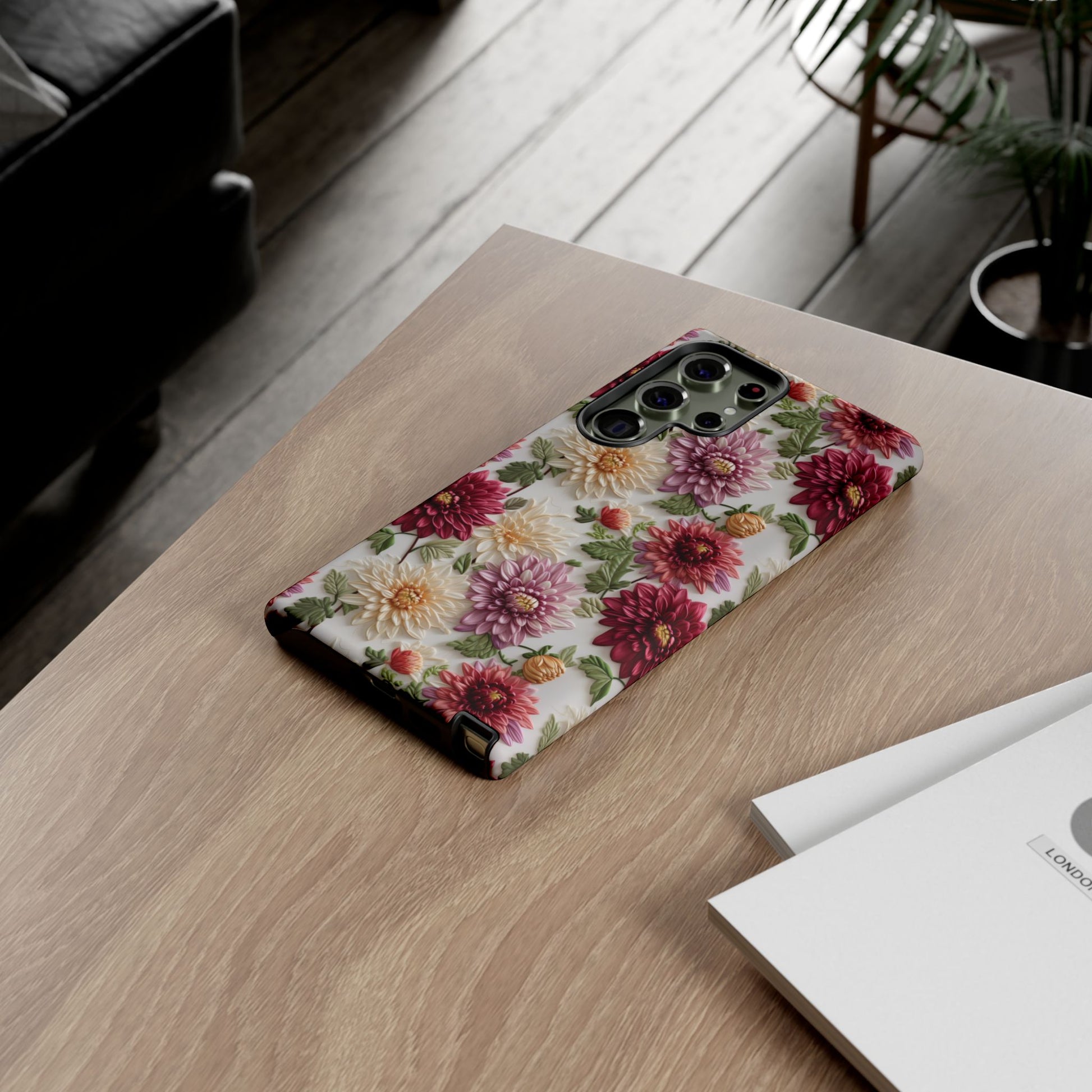 Floral Fall Phone Case for iPhone 16 pro15 14 13 12  21 23 Samsung, and Pixel | Stylish Protective Cover Gift for Her Perfect for Floral Lover - MRSBYVALLE