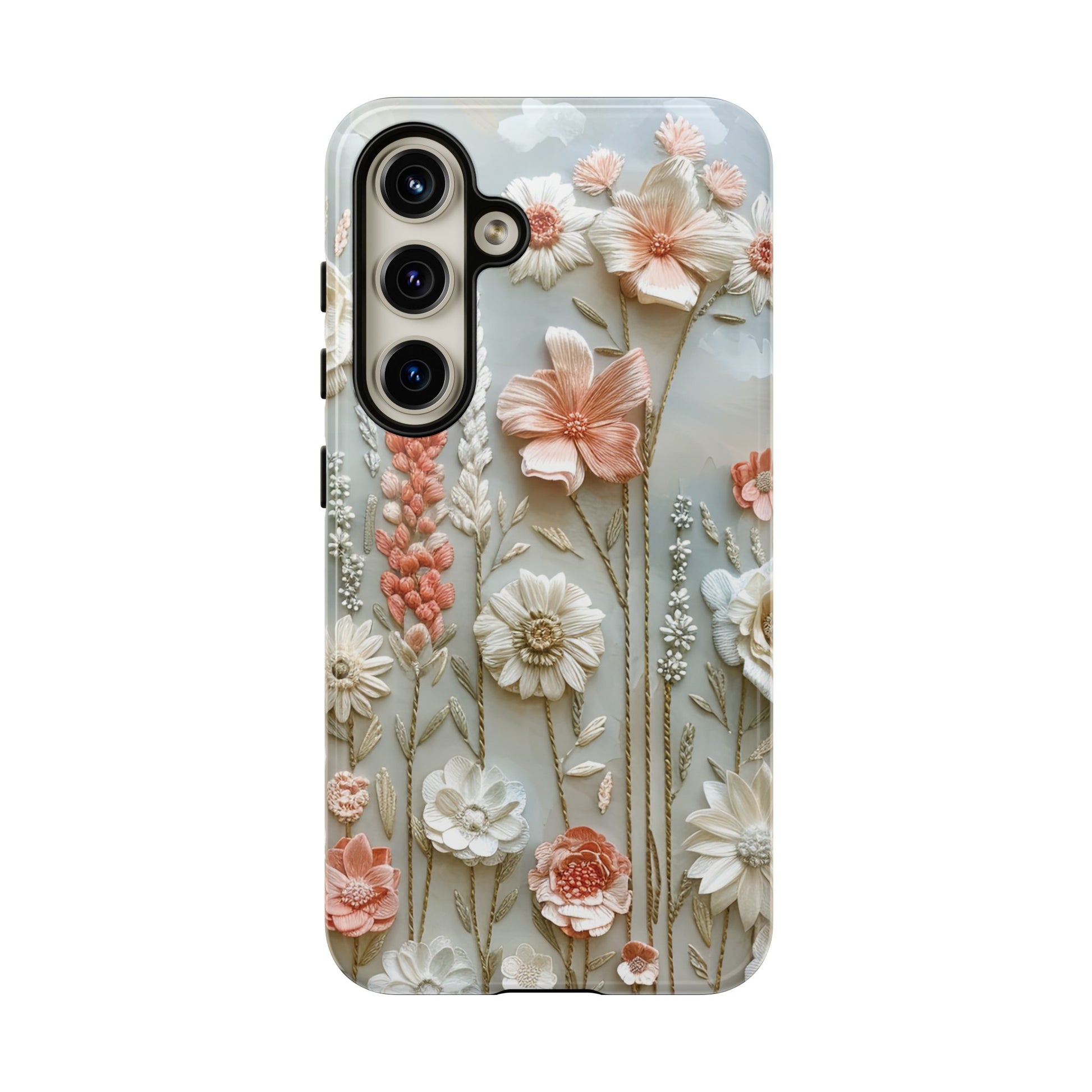 Pastel Wildflowers Protective Phone Case Gift for Her Phone 15, Samsung iPhone Samsung Gift for Her Case iPhone 15, Samsung iPhone Samsung Accessory Gift for Her