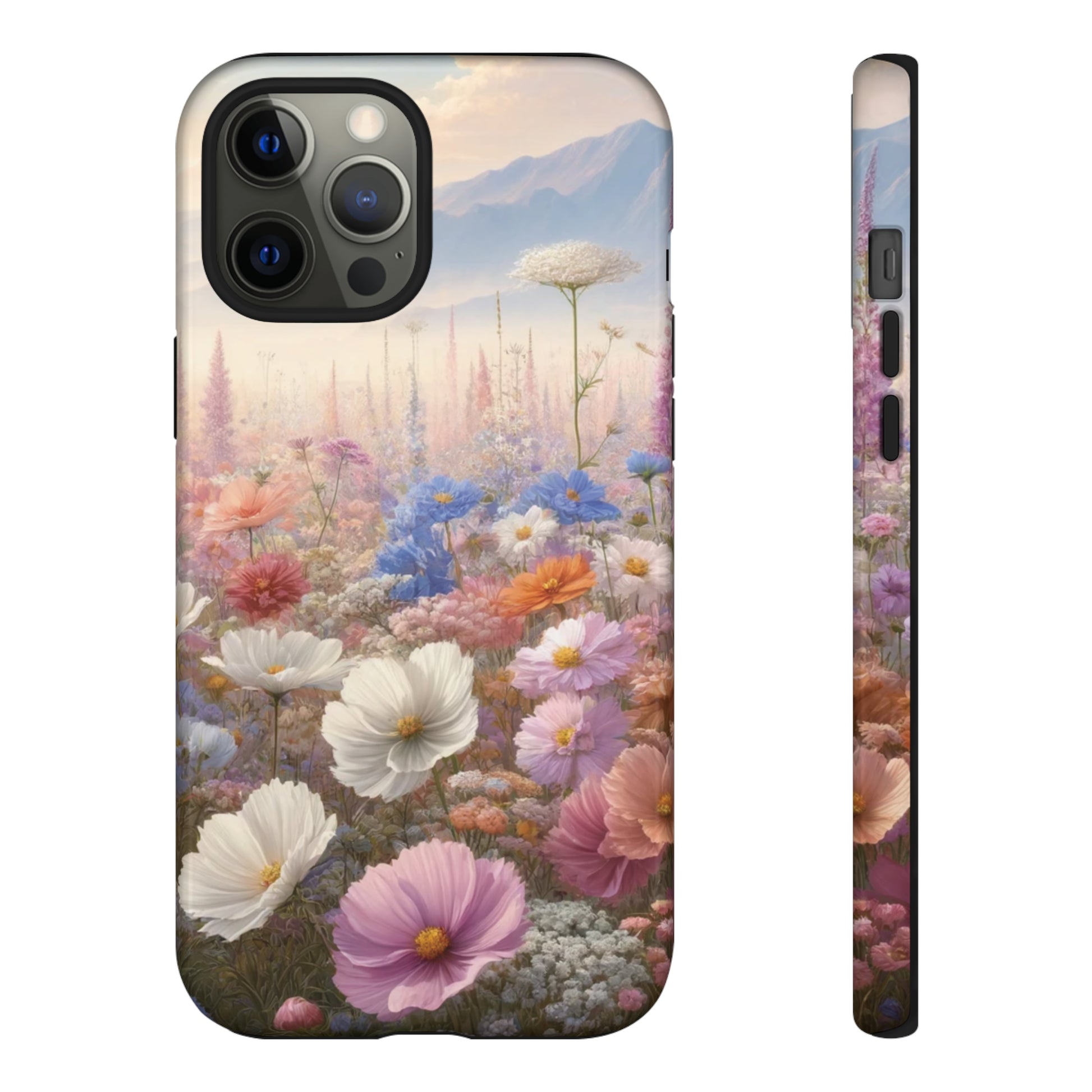 Phone Case Floral Boho Luxury Tough Case Floral Elegant Durable Stylish for Modern Devices iPhone 15, Samsung iPhone Samsung Accessory Gift for Her.