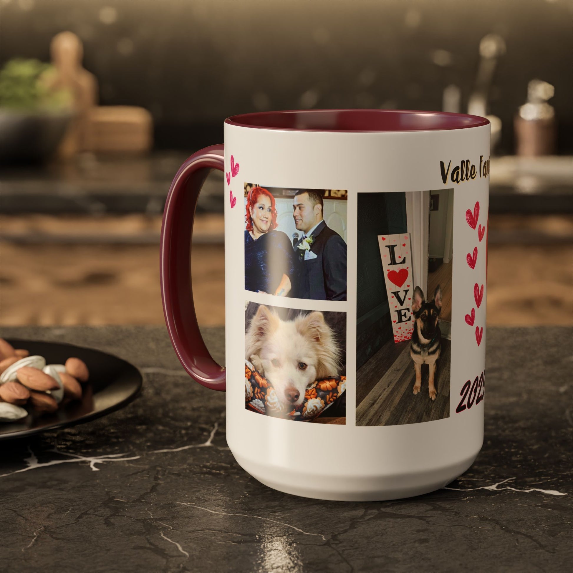 Personalized Photo Collage Coffee Mug, Custom Image Gift for Mom, Mother's Day Present, Colorful 15oz Cup, Birthday Mug, Custom Picture Mug Perfect Giift