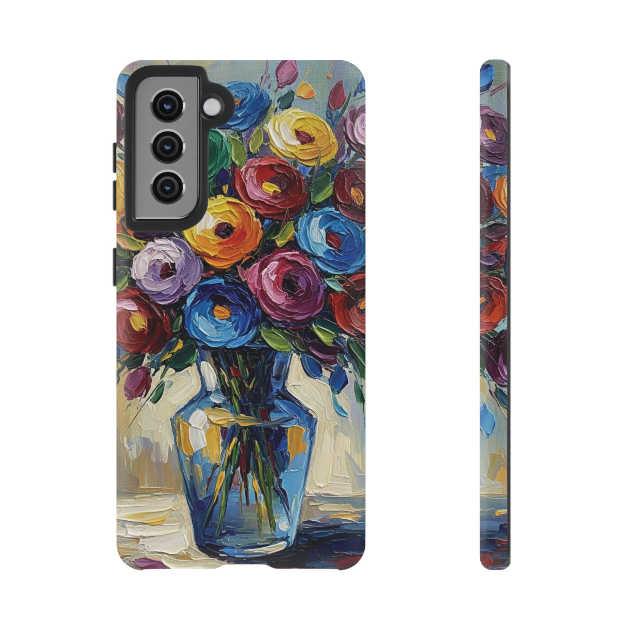 Floral Luxury Oil Painting Illusion Tough Case — Floral Art Phone Case for Art Lovers