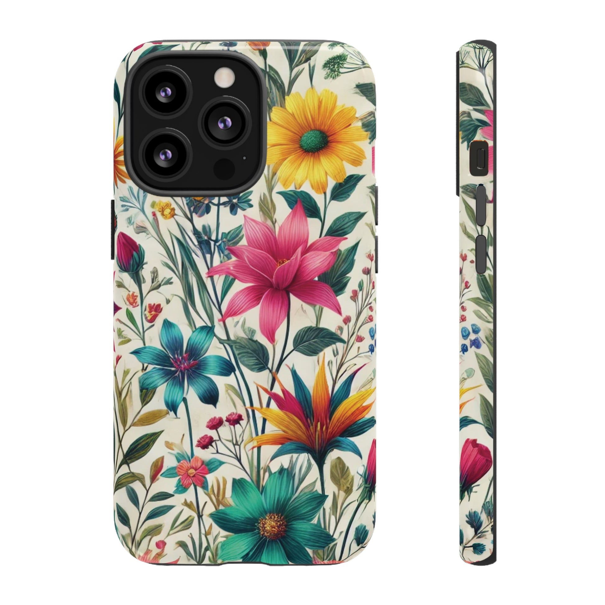 Wildflowers Boho Chic Design Phone Case - Stylish, Protective Cover for All Models Gift for Mom Accessory Gift for Her