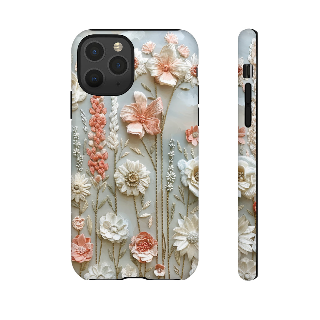 Pastel Wildflowers Protective Phone Case Gift for Her Phone 15, Samsung iPhone Samsung Gift for Her Case iPhone 15, Samsung iPhone Samsung Accessory Gift for Her