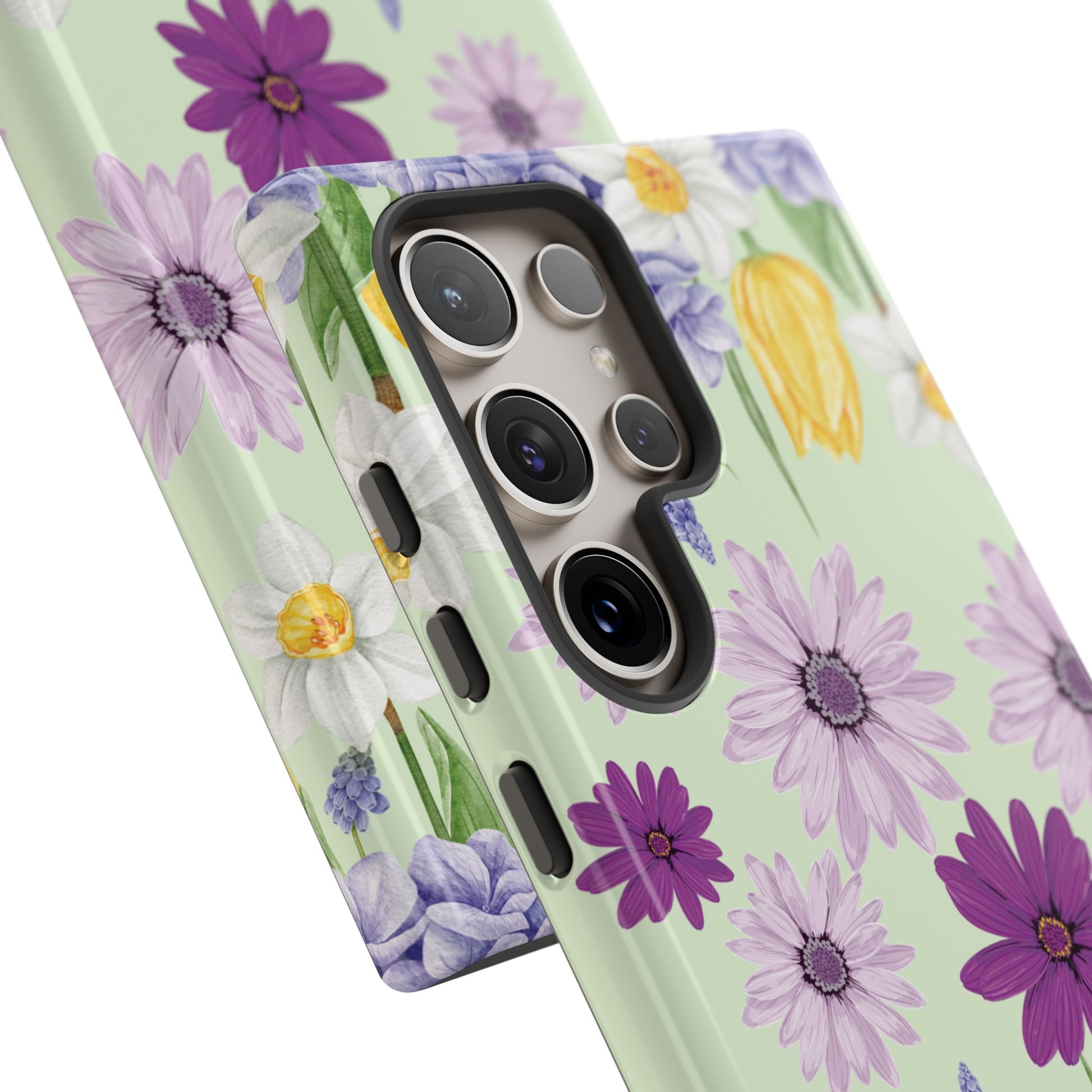Lavender Yellow Flower Phone Case – Stylish Protective Cover for iPhone & Samsung, Botanical Design, Perfect Gift for Spring & Everyday Elegance