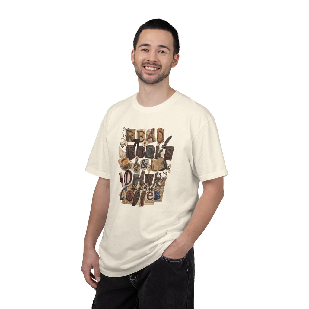 Read Books Drink Coffee T-Shirt | Book Lover Shirt | Coffee Lover Gift | Reader Tee | Bibliophile Shirt | Cozy Reading Aesthetic