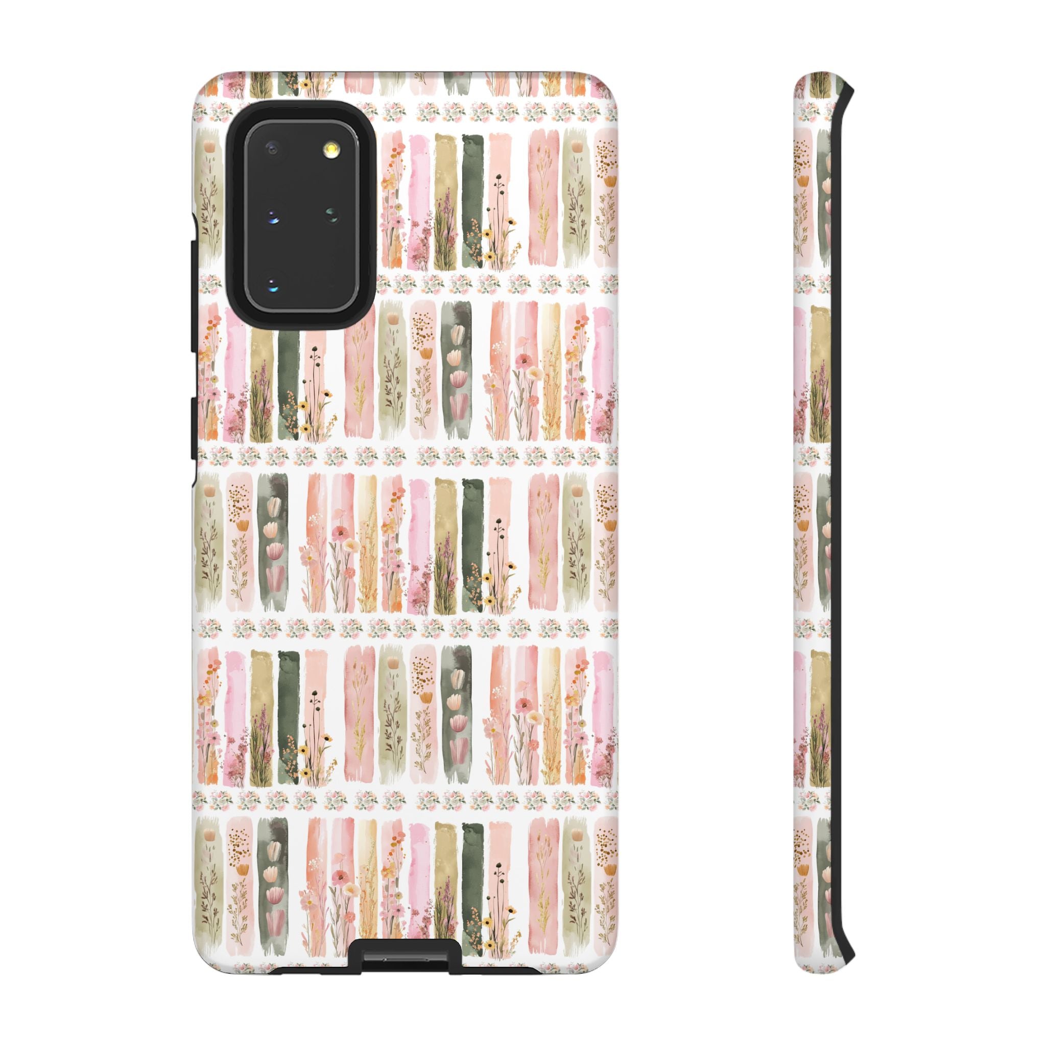 Pastel Brushstroke Floral Phone Case Soft Illusion Flower Design, Aesthetic Protective Cover, Feminine Style, Cute Gift for Her, Fits Most Models